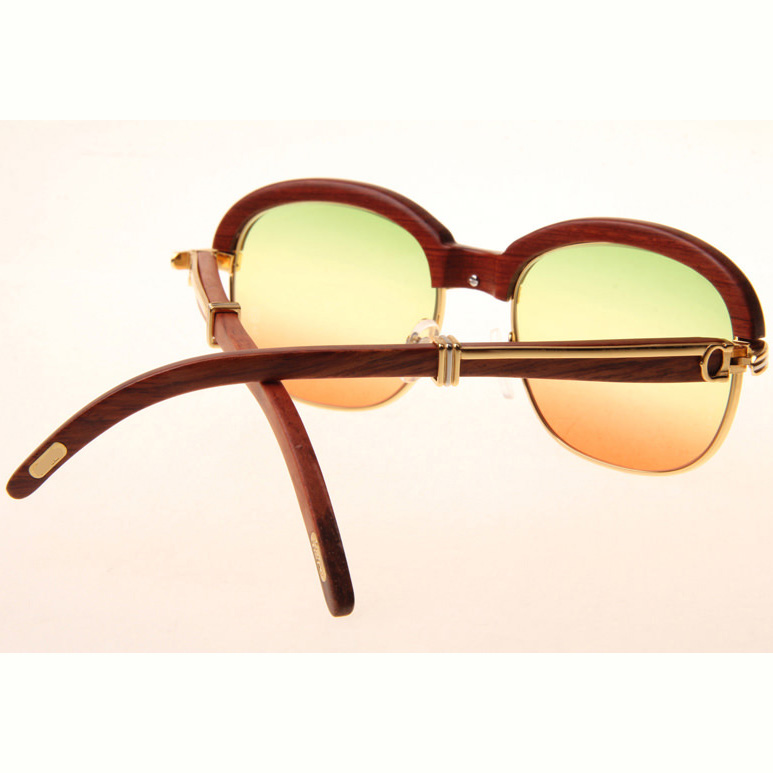Cartier CT_1116679 Sunglasses In Gold Three Color Lens - DesignerGu