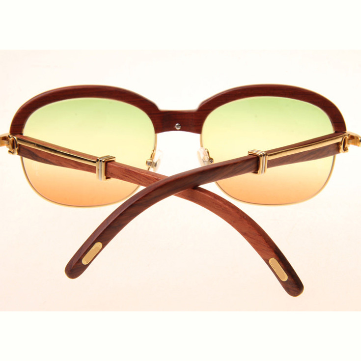 Cartier CT_1116679 Sunglasses In Gold Three Color Lens - DesignerGu