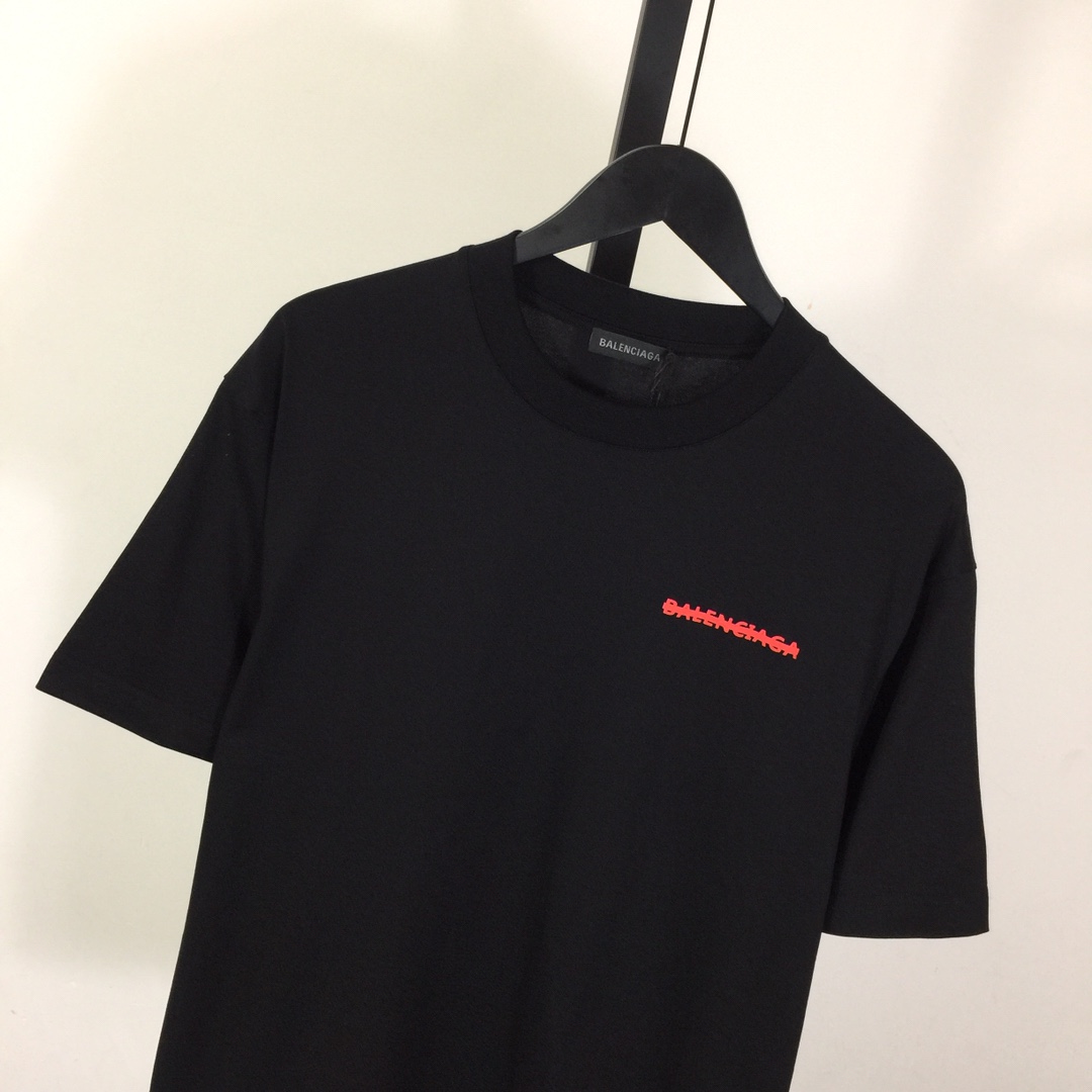 Balenciaga Printed Letter Short Sleeve - DesignerGu