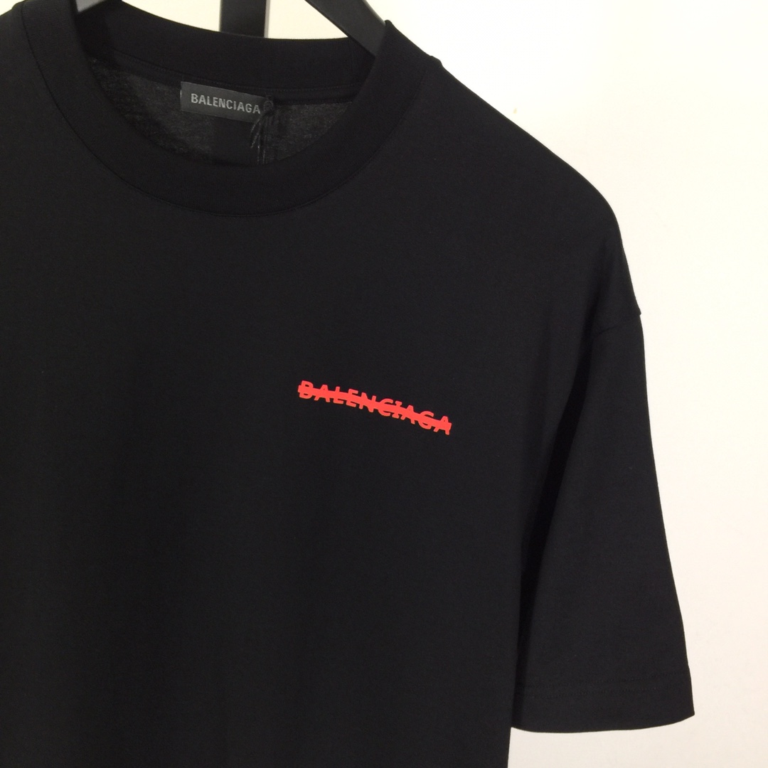 Balenciaga Printed Letter Short Sleeve - DesignerGu