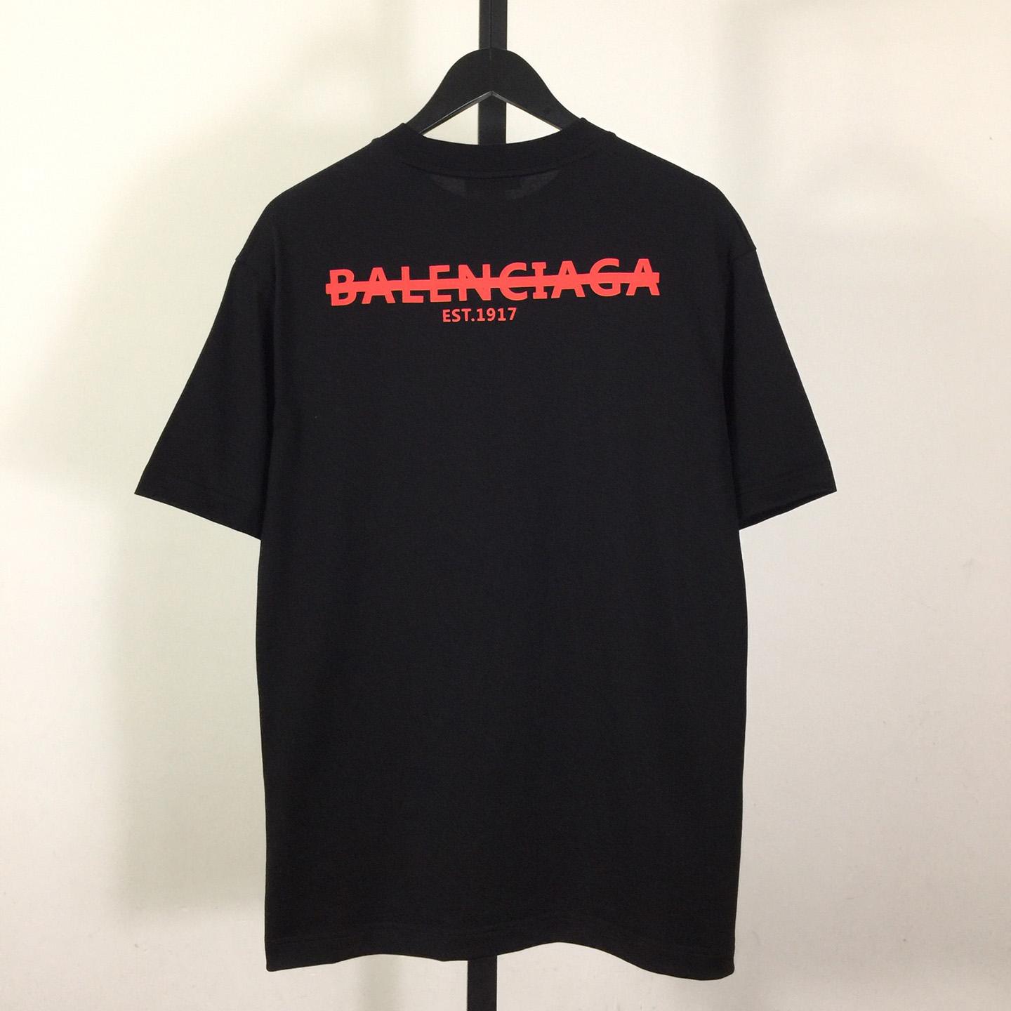 Balenciaga Printed Letter Short Sleeve - DesignerGu