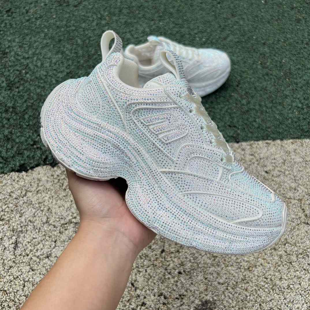 Balenciaga Runner Sneakers with Rhinestones - DesignerGu