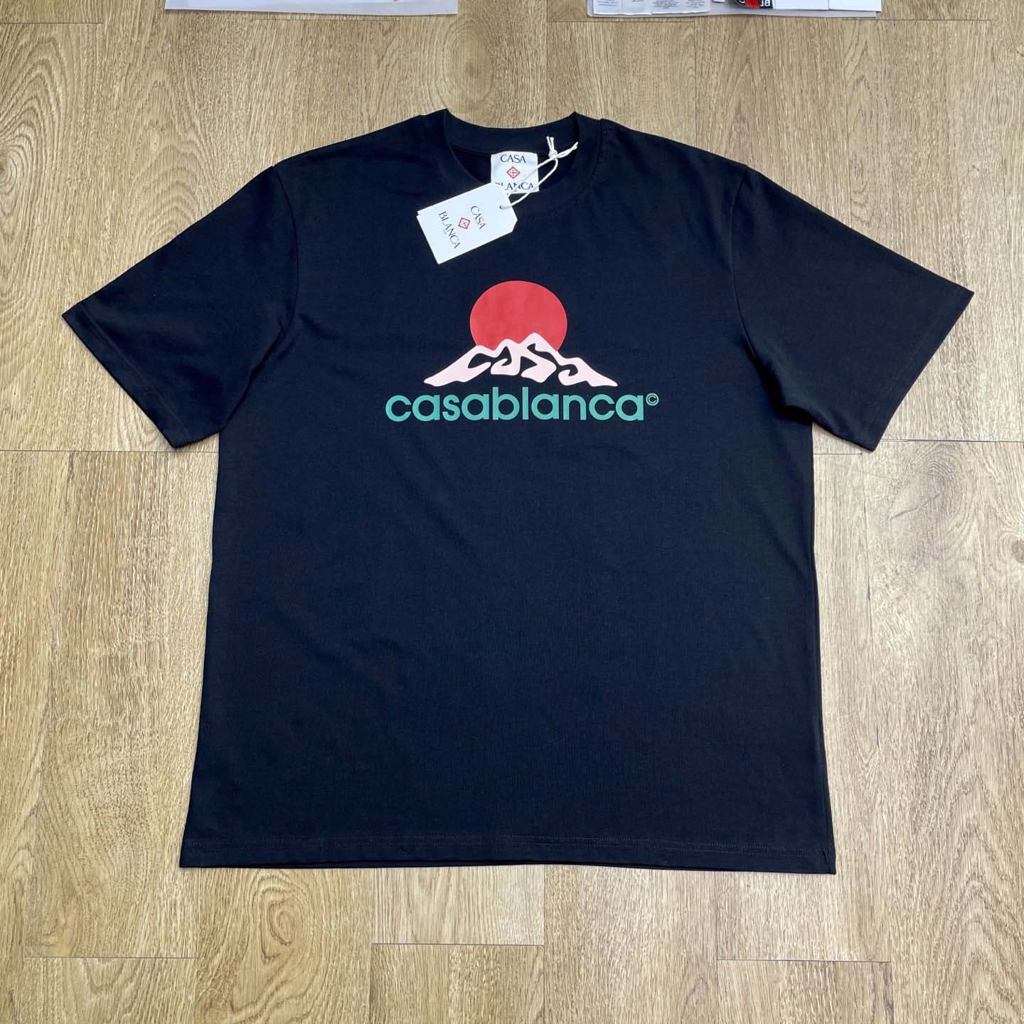 Casablanca Montagne Printed T-Shirt 'Black'   C1035 - DesignerGu