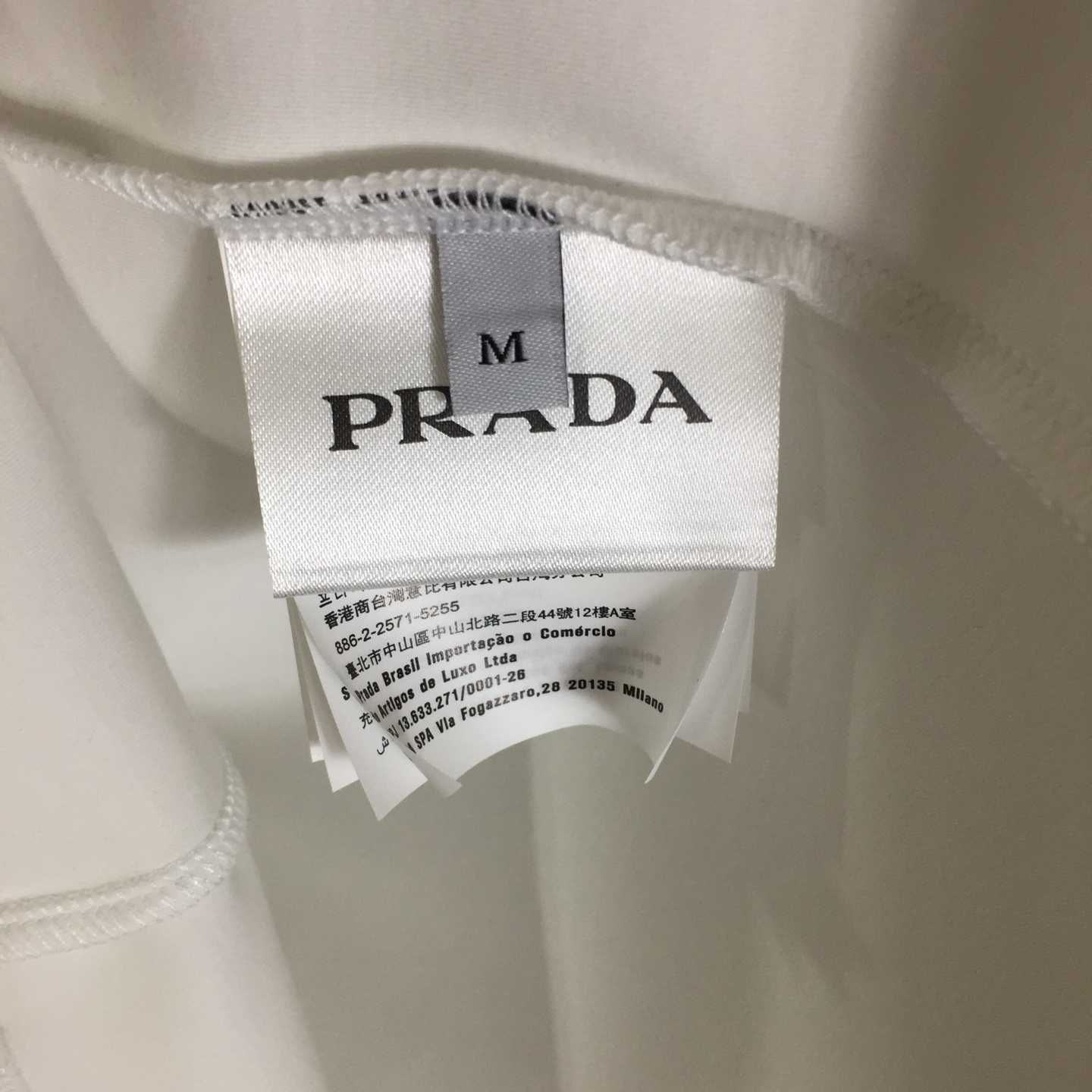 Prada Logo Cotton Tee - DesignerGu