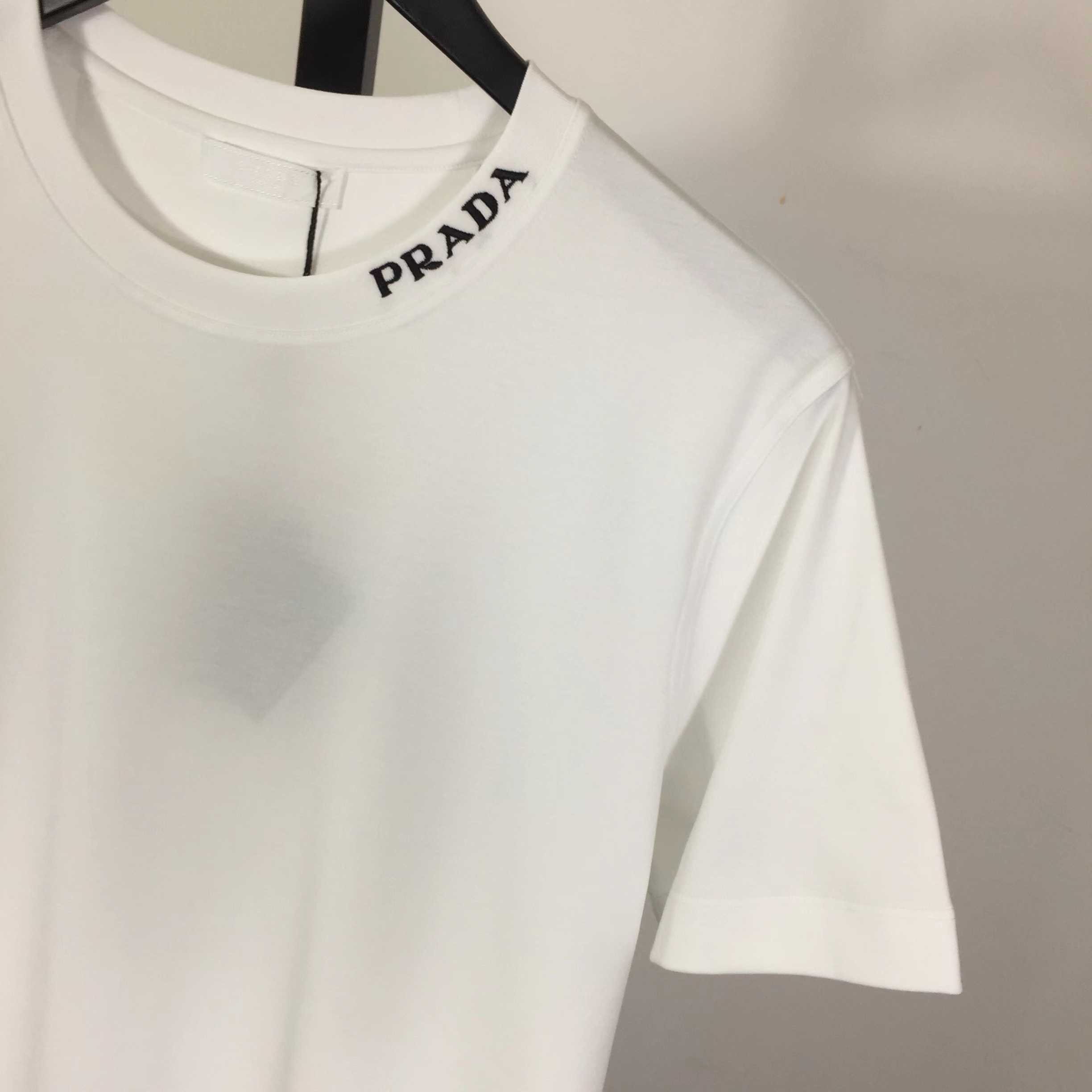 Prada Logo Cotton Tee - DesignerGu