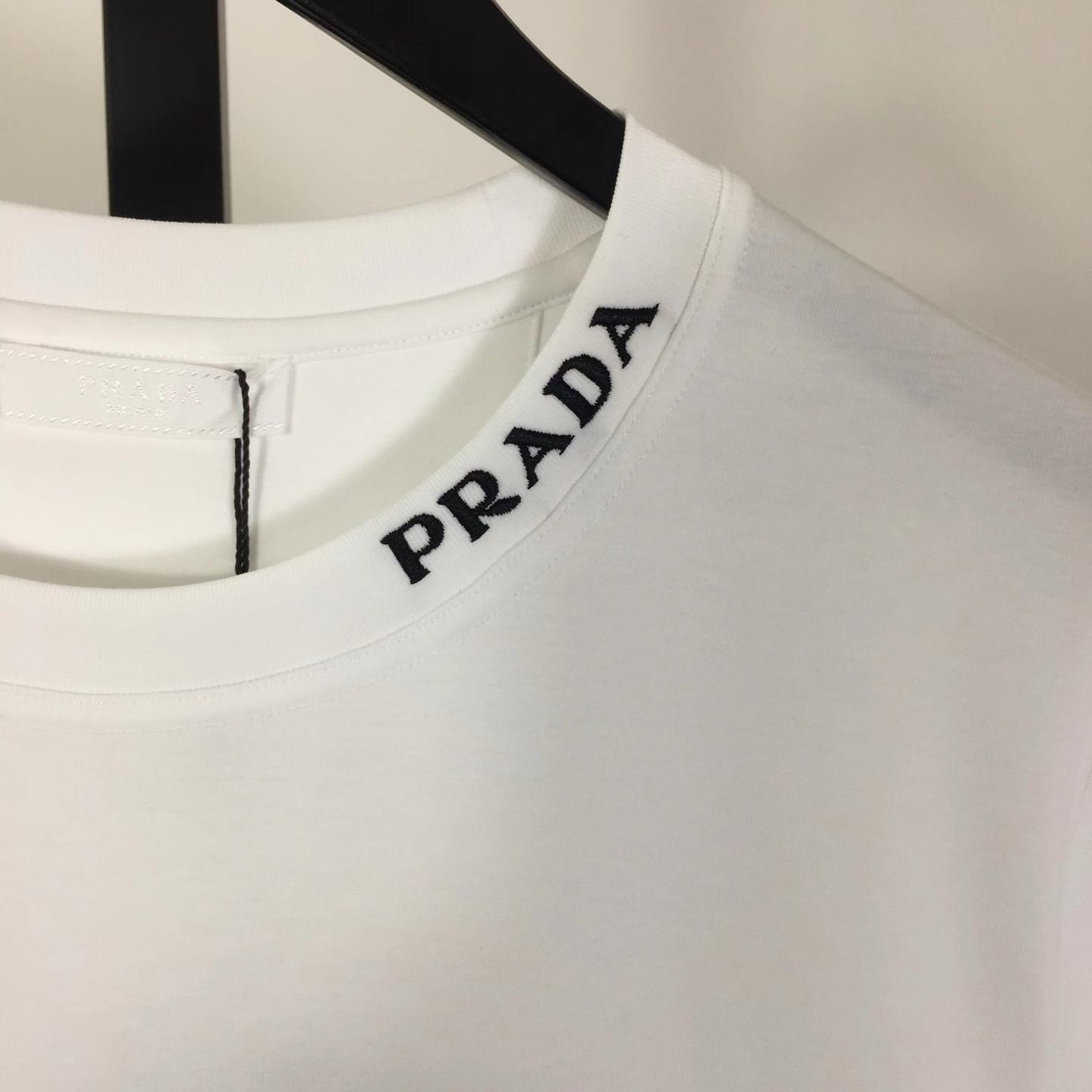 Prada Logo Cotton Tee - DesignerGu