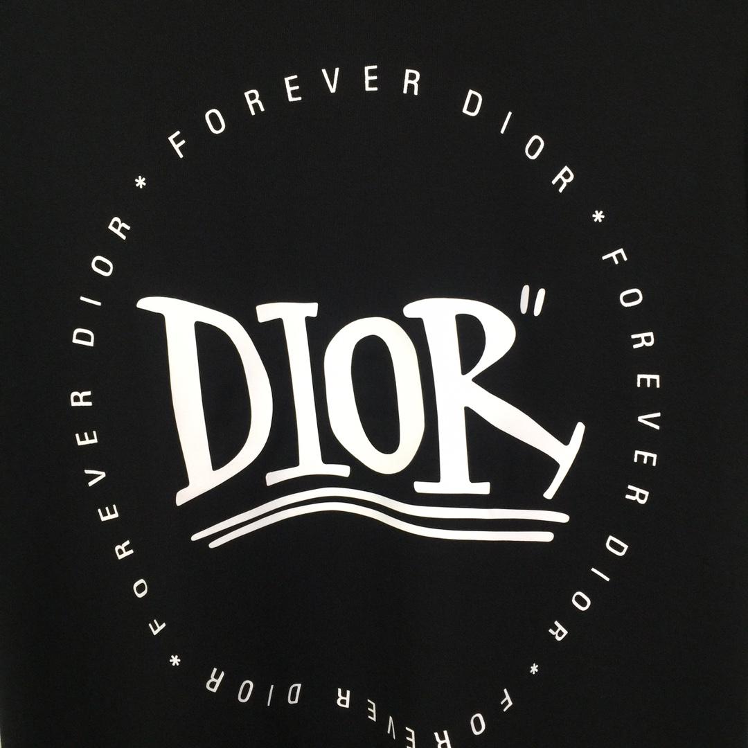 Dior Logo Cotton T-Shirt  - DesignerGu