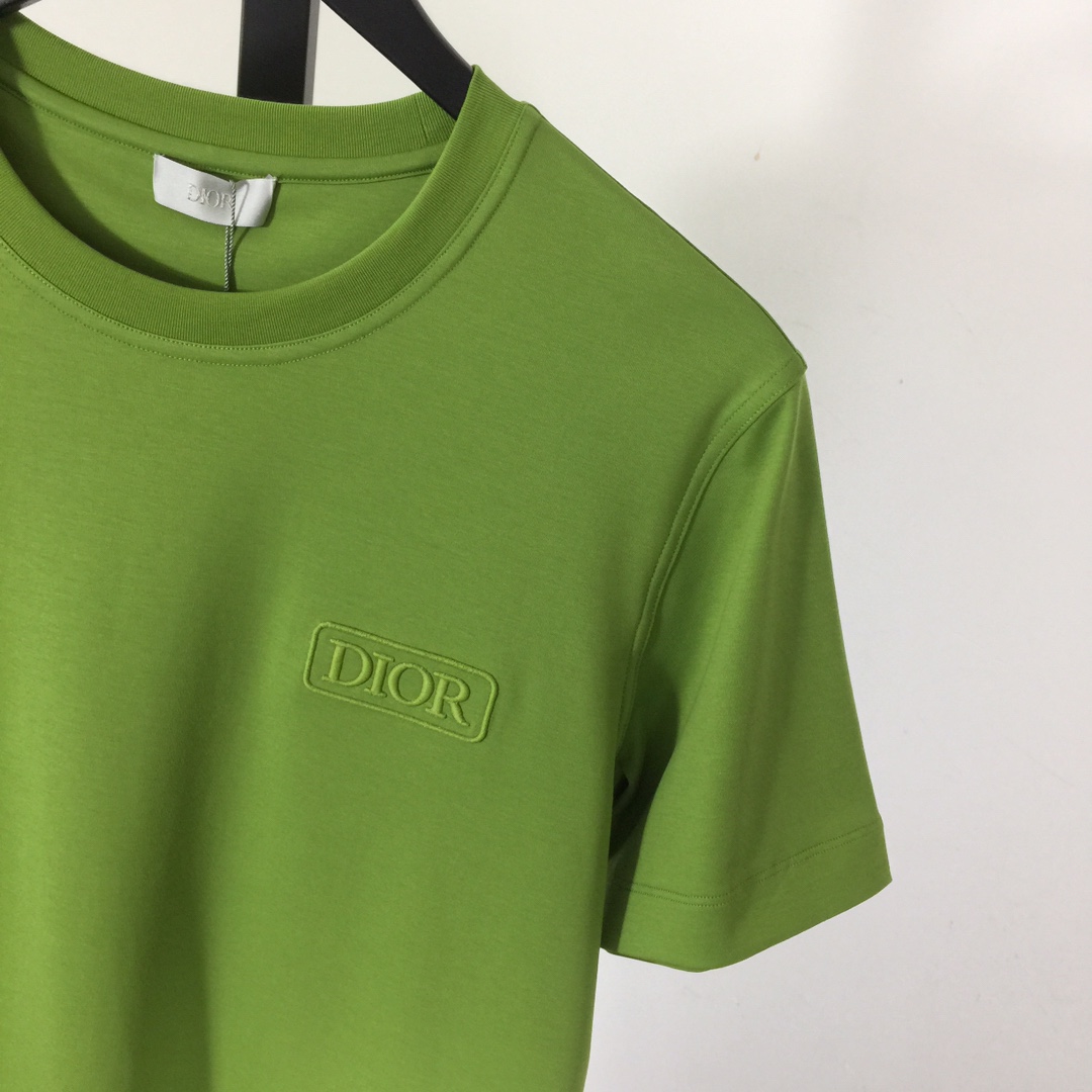 Dior Logo Cotton T-Shirt  - DesignerGu