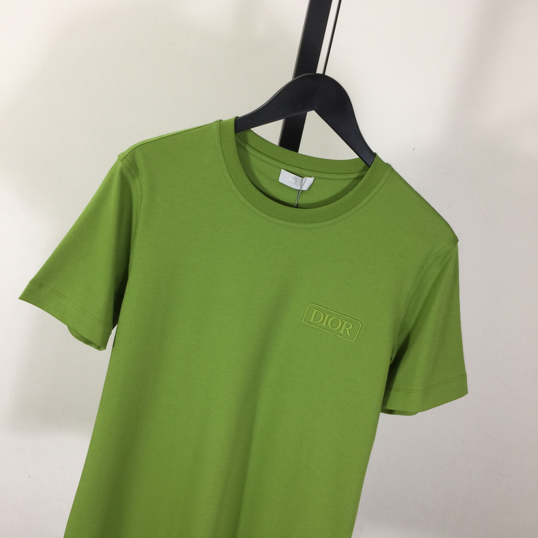 Dior Logo Cotton T-Shirt  - DesignerGu