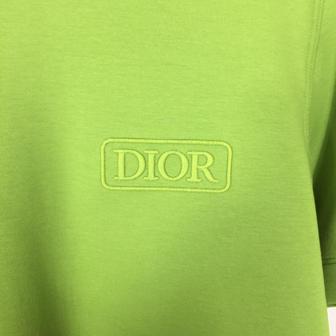Dior Logo Cotton T-Shirt  - DesignerGu
