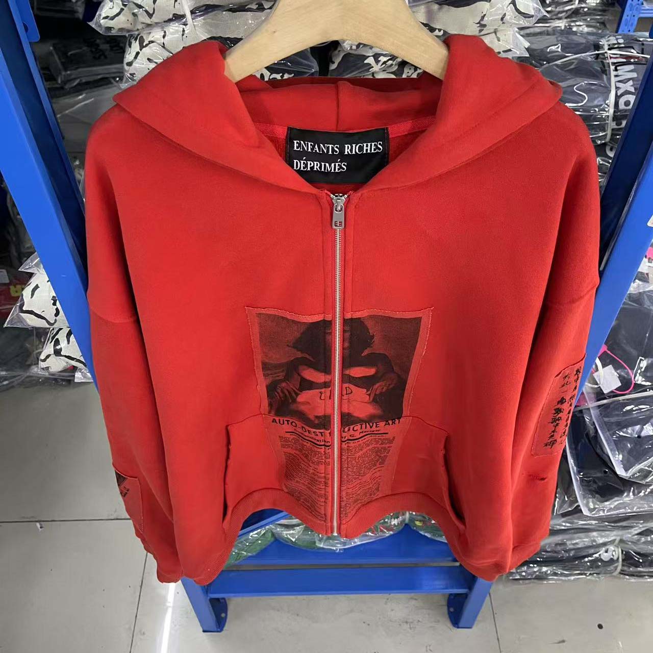 Enfants Riches Déprimes Anti-Process Thermal Lined Hoodie - DesignerGu