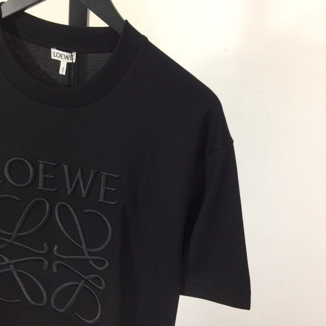 Loewe Logo Cotton Polo Shirt - DesignerGu