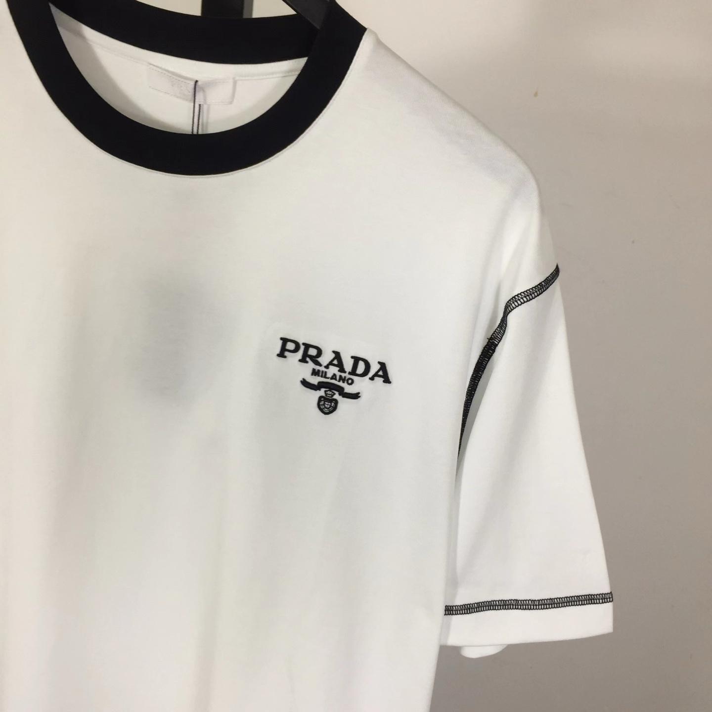 Prada Logo Cotton Tee - DesignerGu