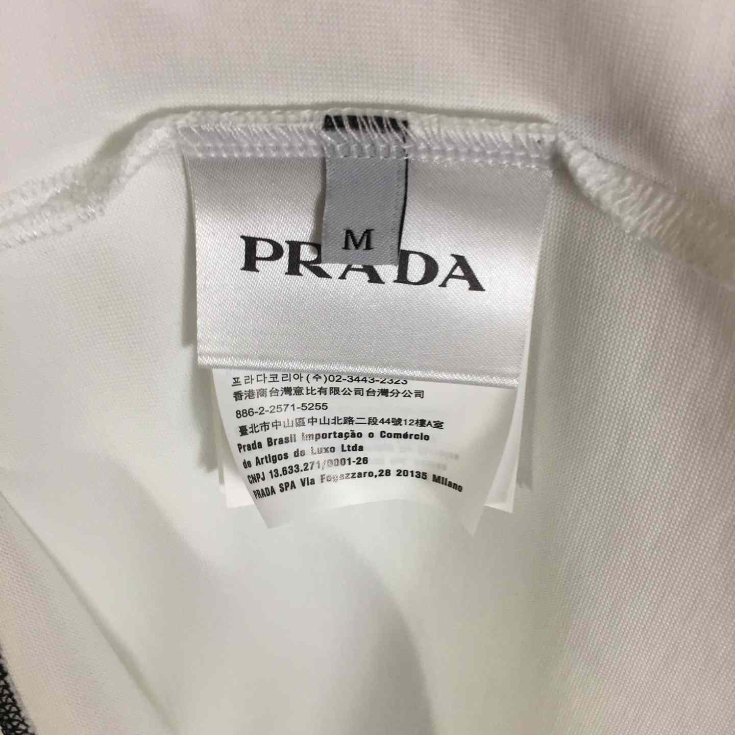 Prada Logo Cotton Tee - DesignerGu