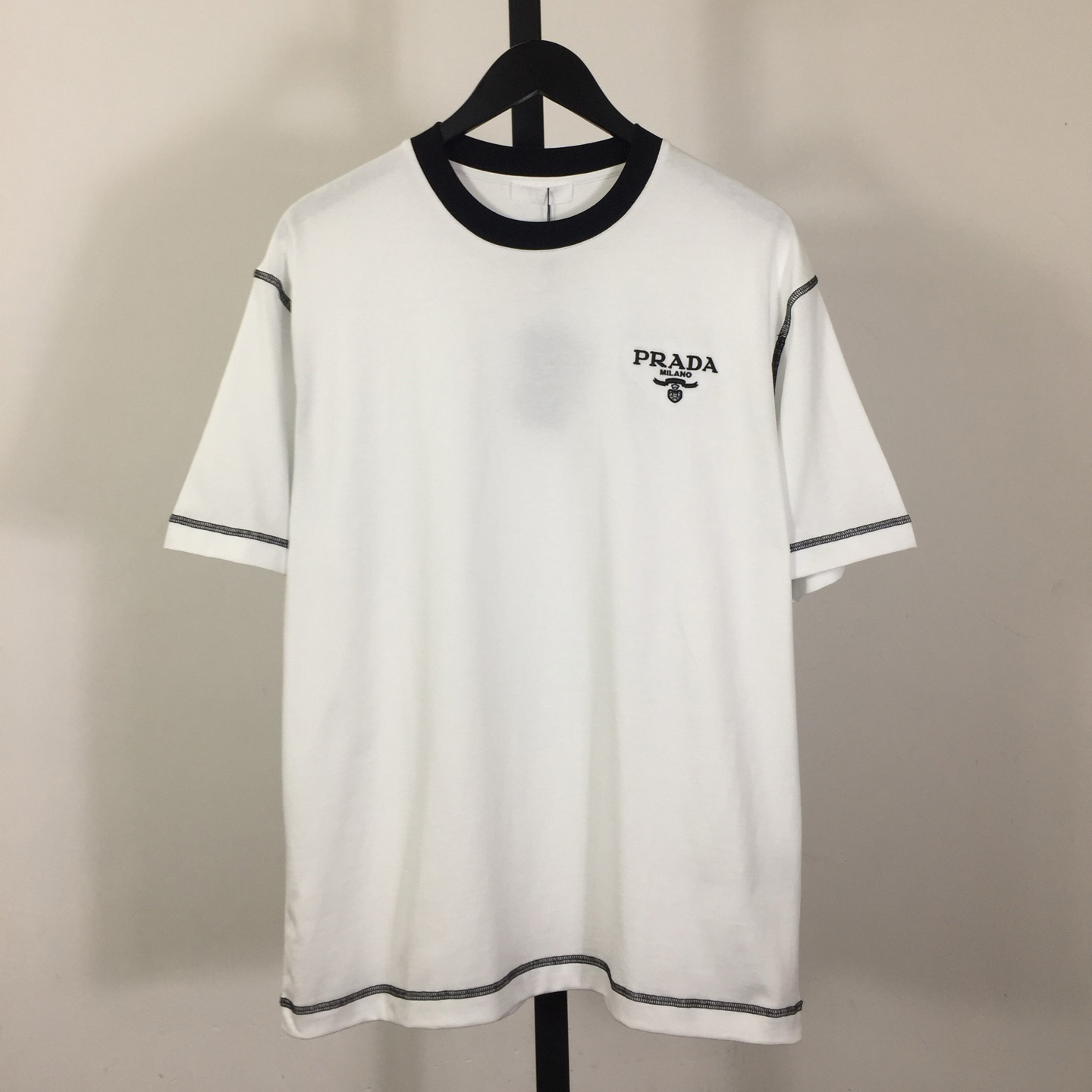 Prada Logo Cotton Tee - DesignerGu