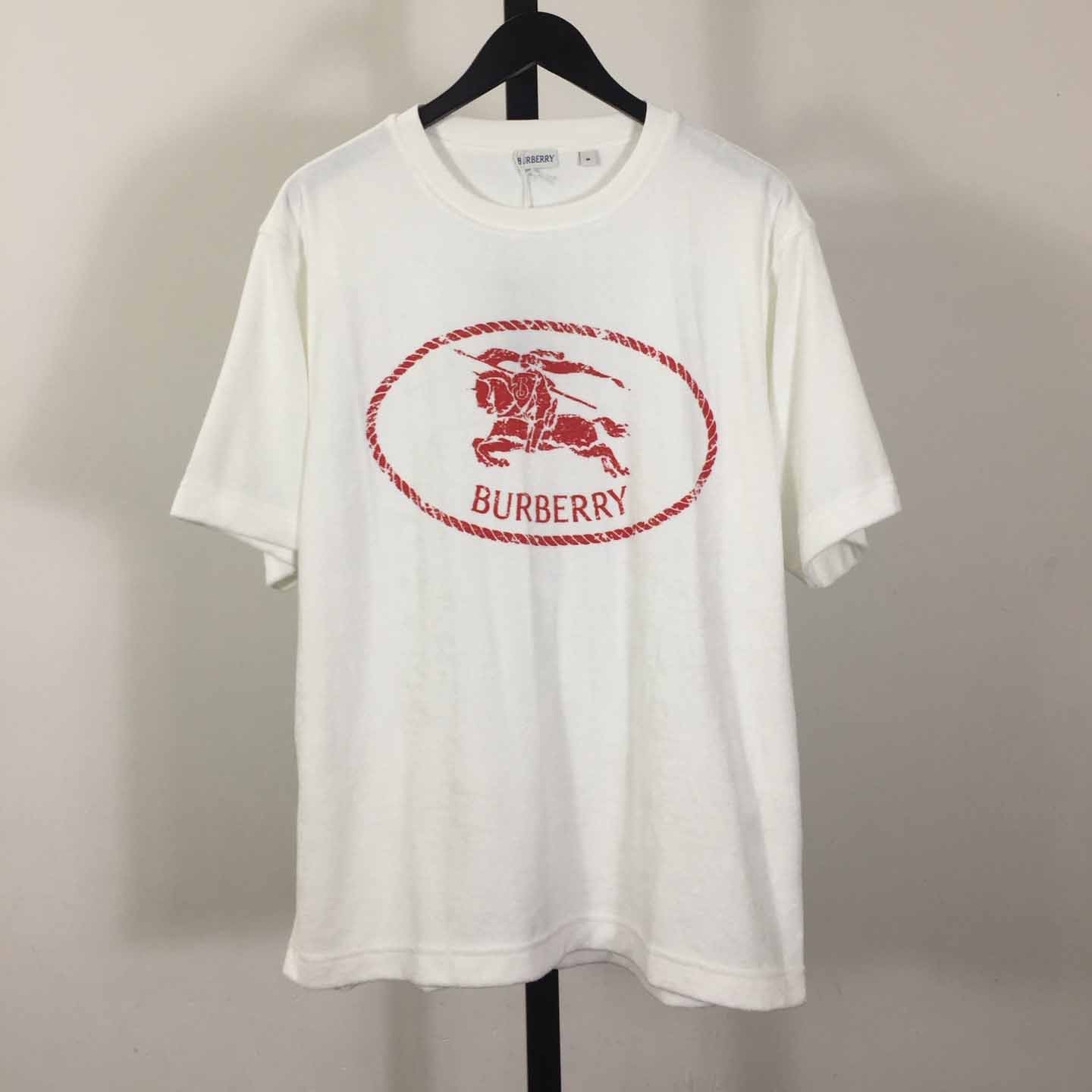 Burberry Knight Stamp Towelling T-shirt - DesignerGu