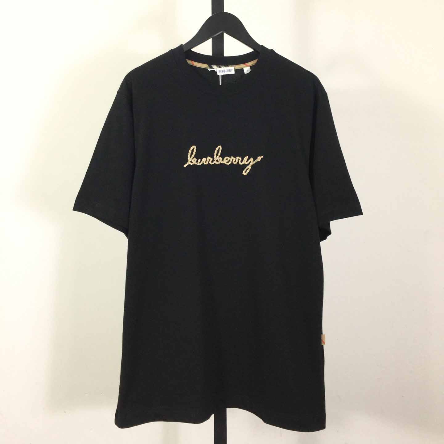 Burberry Check EKD Cotton T-shirt - DesignerGu