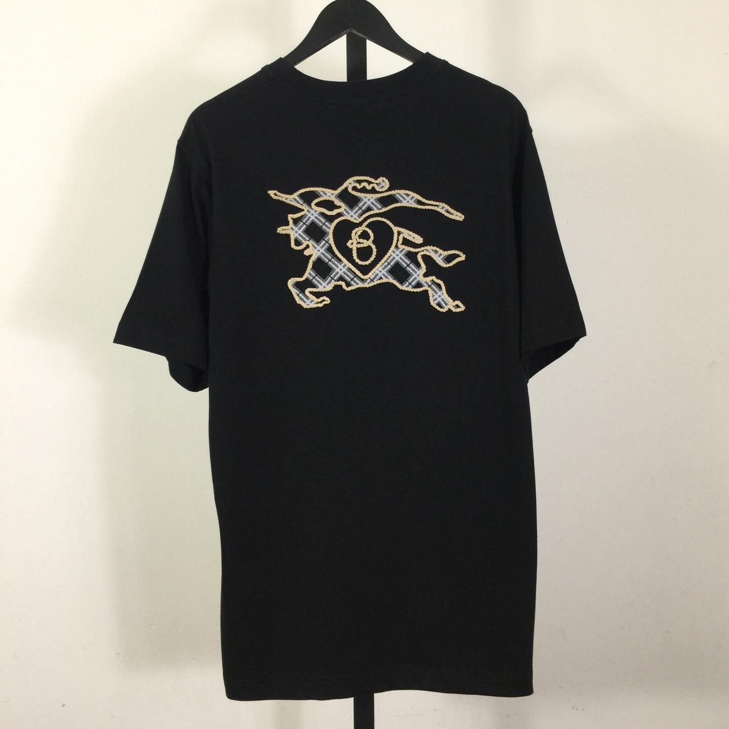 Burberry Check EKD Cotton T-shirt - DesignerGu