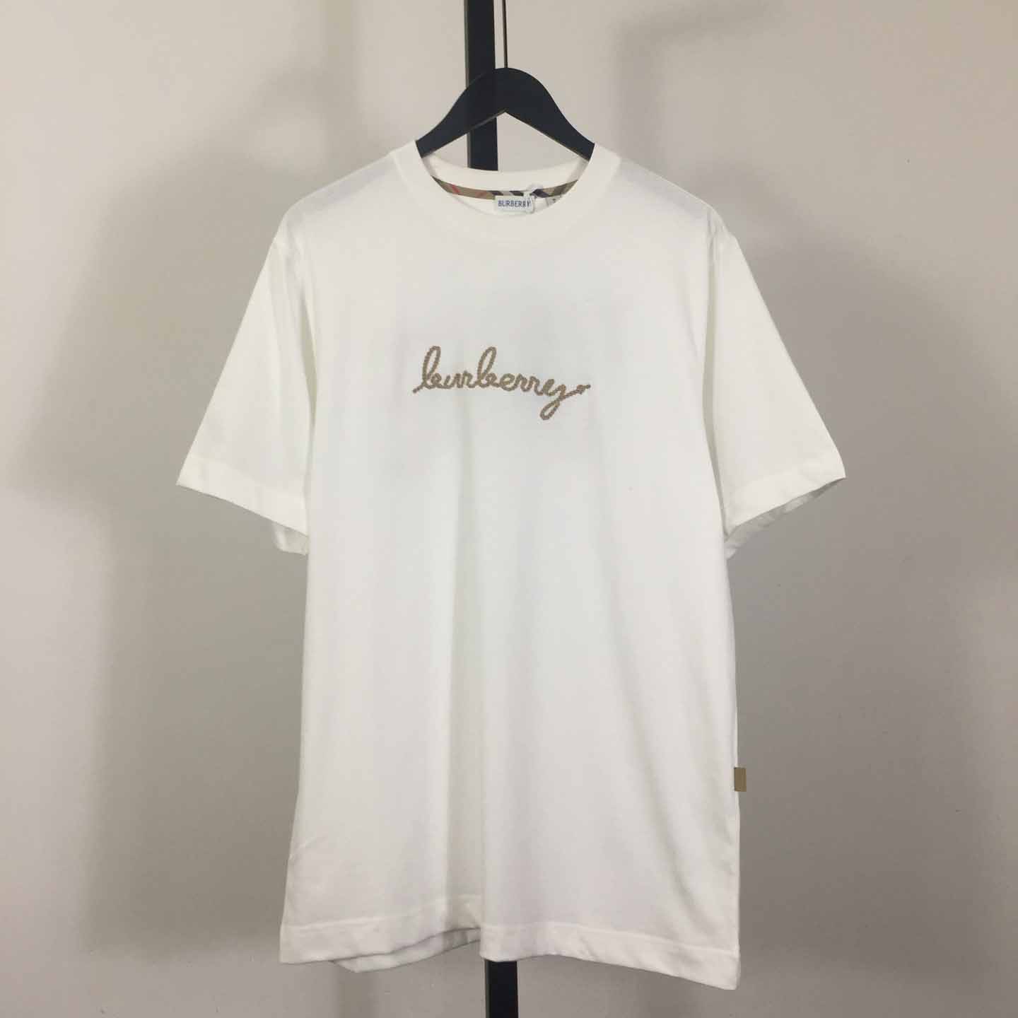Burberry Check EKD Cotton T-shirt - DesignerGu