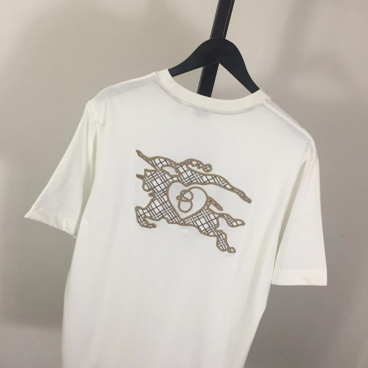 Burberry Check EKD Cotton T-shirt - DesignerGu