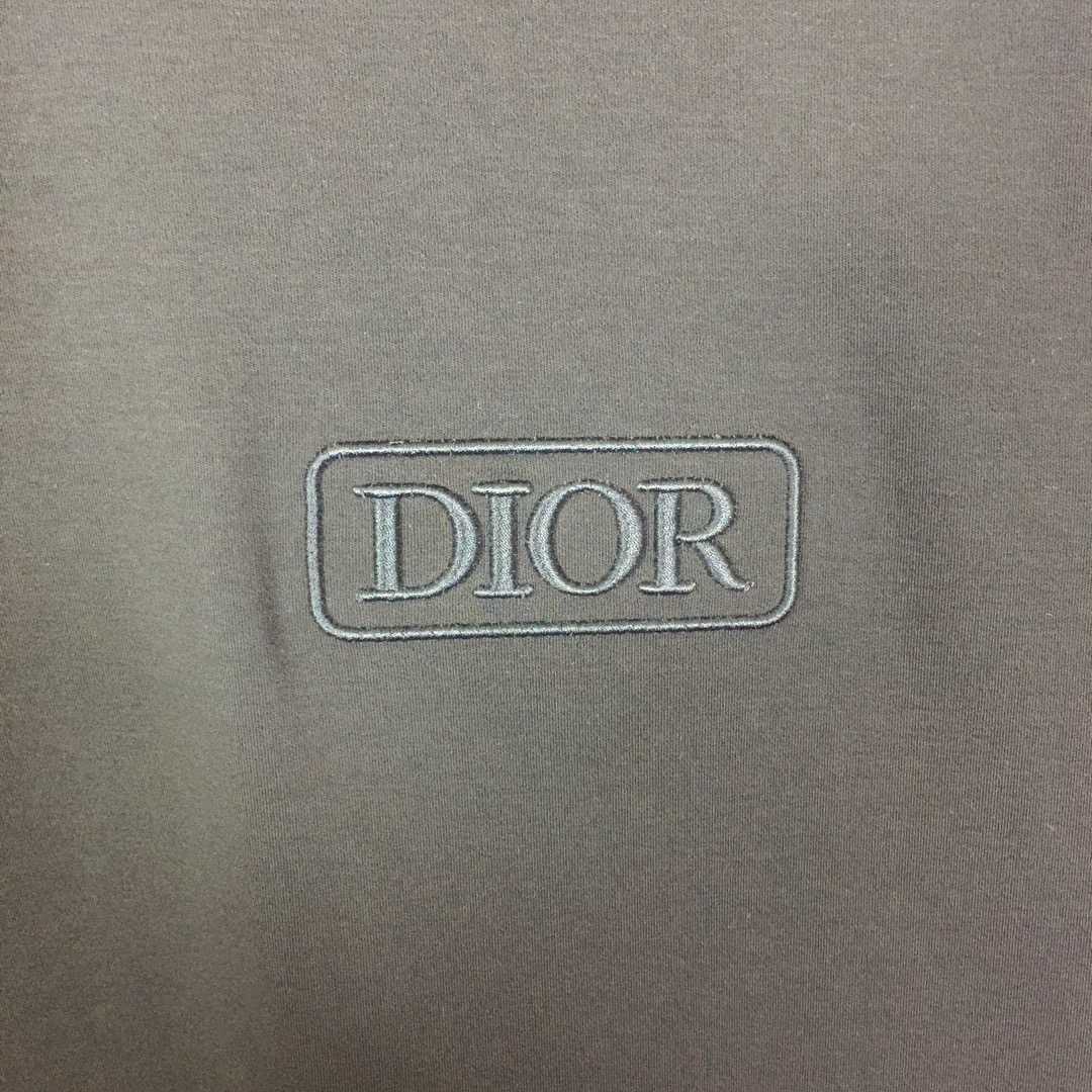 Dior Logo Cotton T-Shirt  - DesignerGu