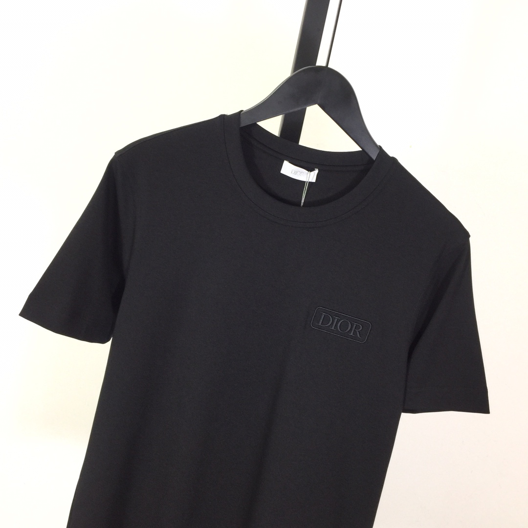 Dior Logo Cotton T-Shirt  - DesignerGu
