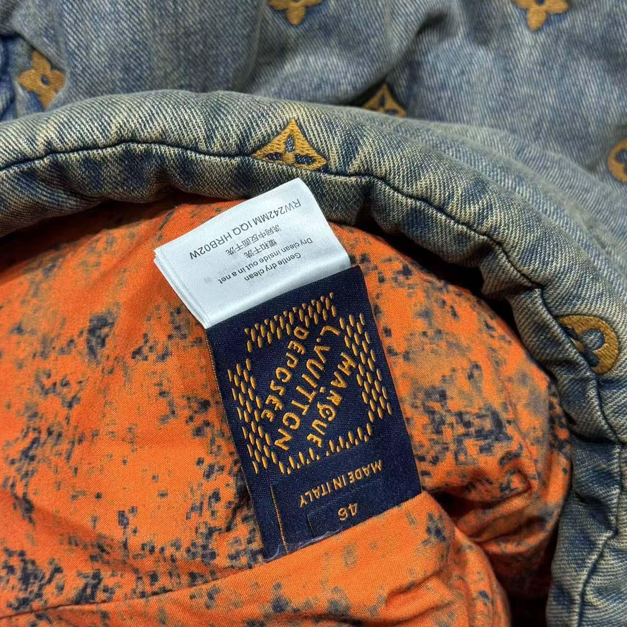 Louis Vuitton Padded Denim Monogram Overshirt   1AFJCQ - DesignerGu