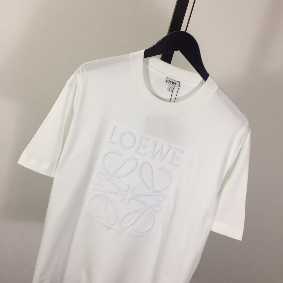 Loewe Logo Cotton Polo Shirt - DesignerGu