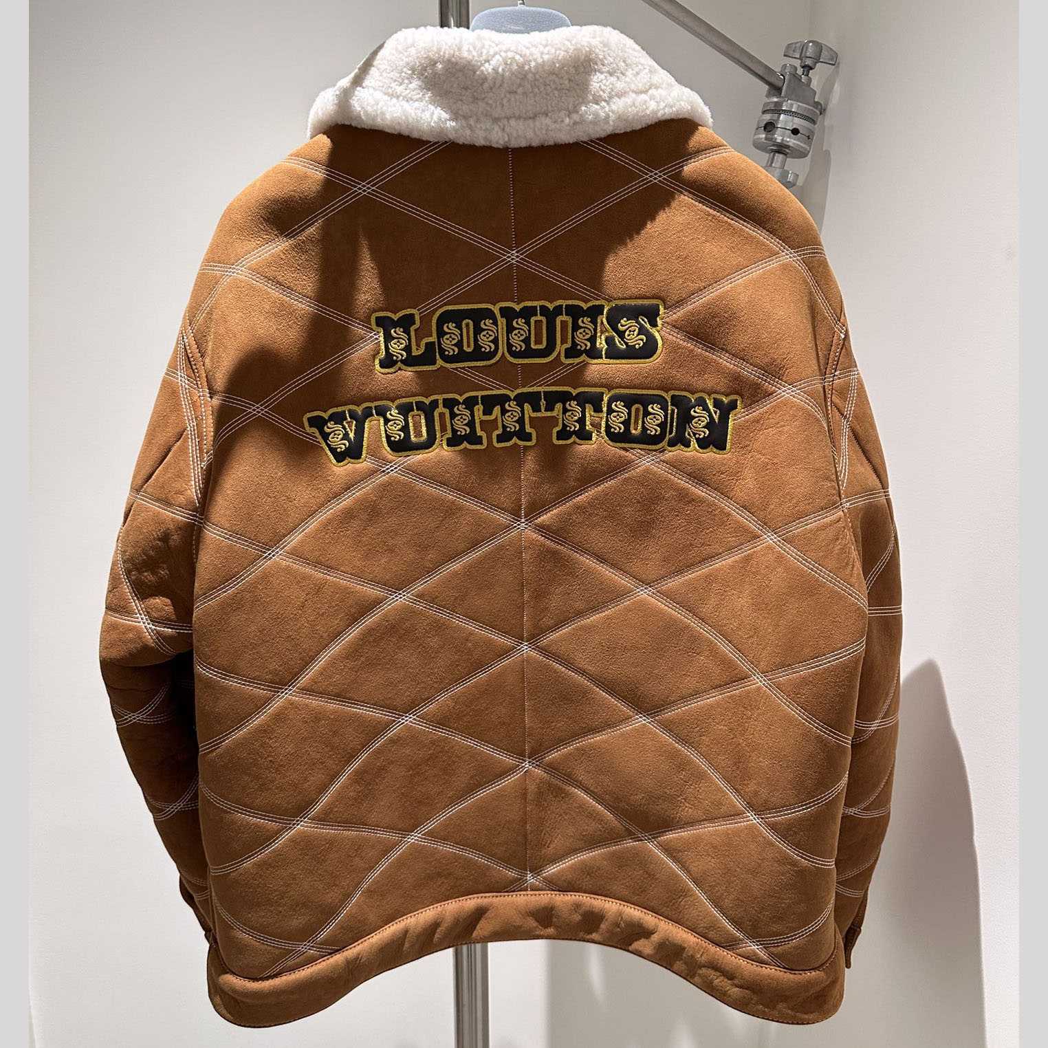 Louis Vuitton Embroidered Shearling Workwear Blouson - DesignerGu