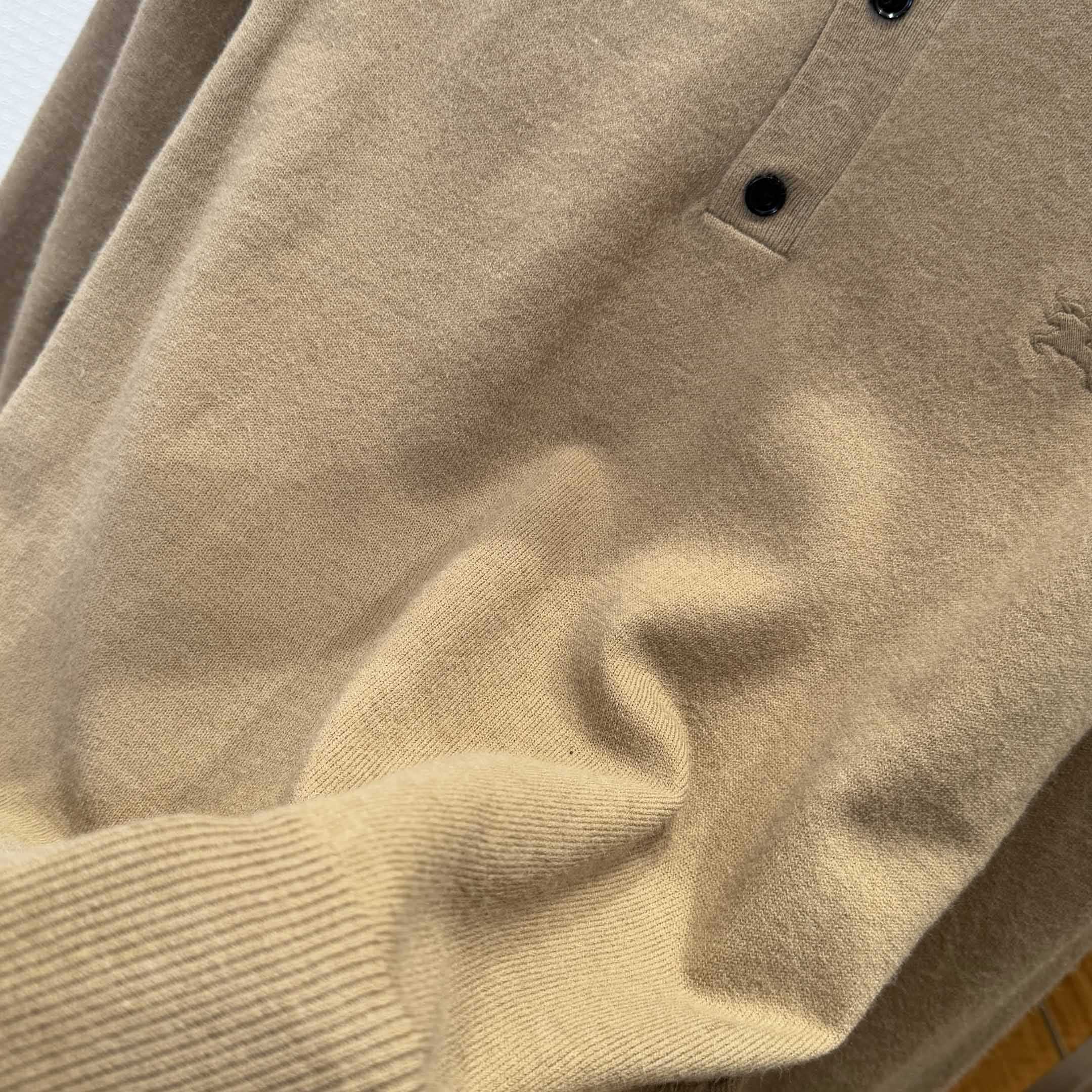 Burberry Long-sleeve Cashmere Blend Polo Shirt - DesignerGu