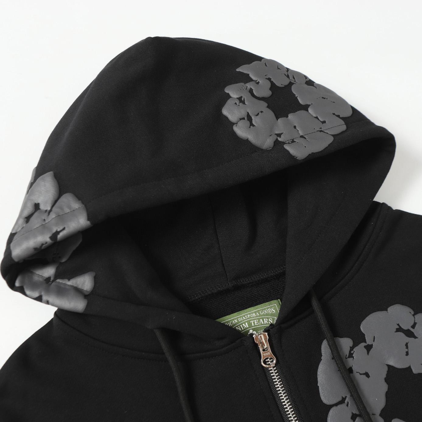 Denim Tears Cotton Wreath Zip Hoodie  - DesignerGu