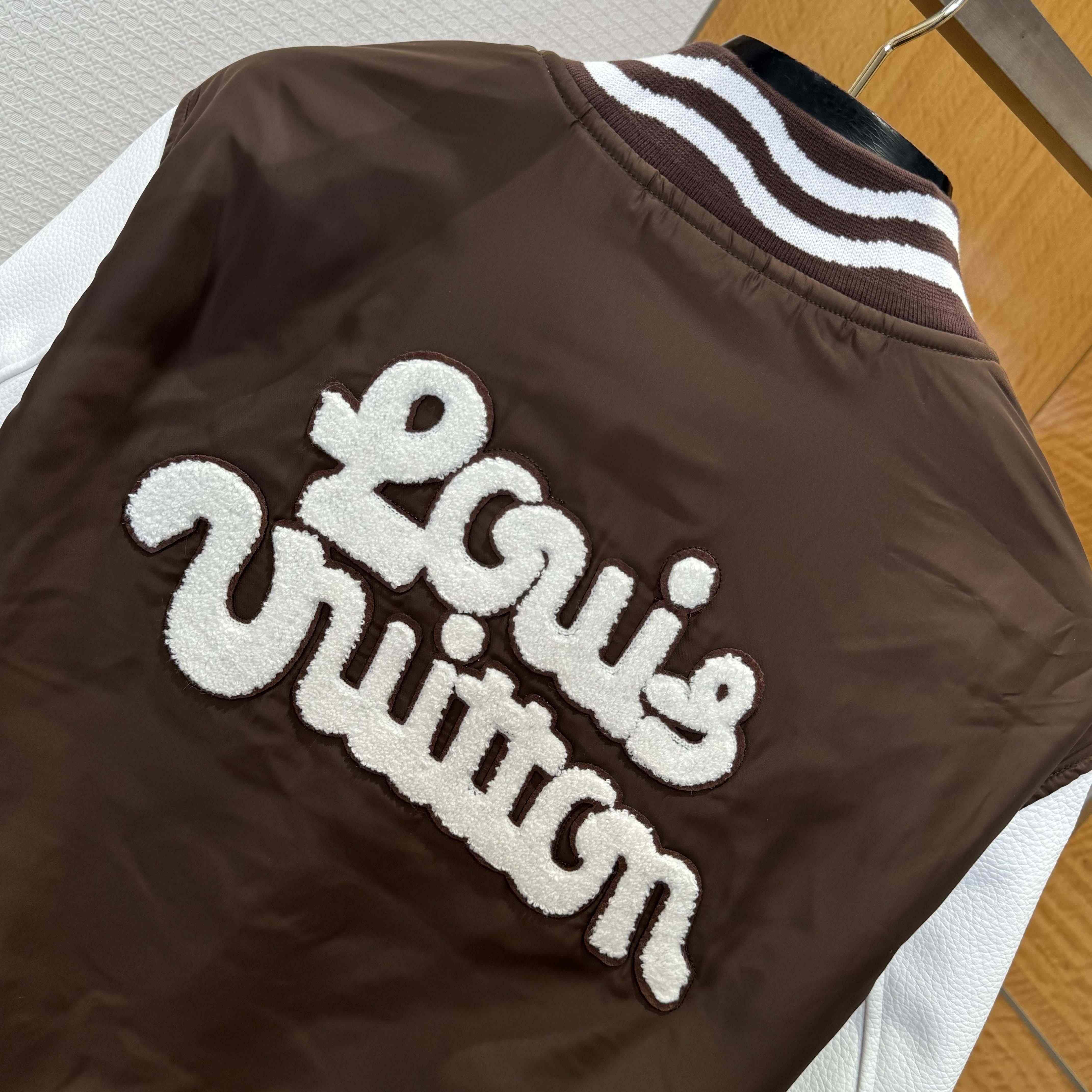 Louis Vuitton Embroidered Varsity Jacket   1AFPWQ - DesignerGu