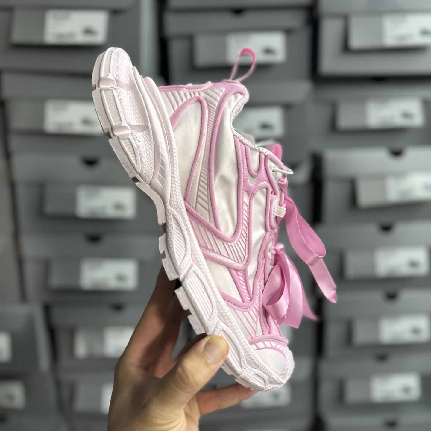 Balenciaga 3XL VG Edition Satin Bows Pink  - DesignerGu