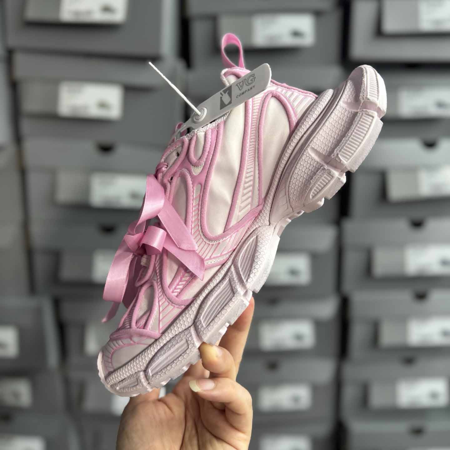 Balenciaga 3XL VG Edition Satin Bows Pink  - DesignerGu