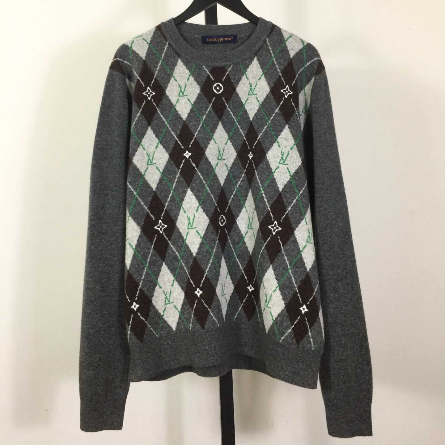 Louis Vuitton Argyle Crewneck    1AIMCJ Louis Vuitton Argyle Crewneck    1AIMCJ - DesignerGu