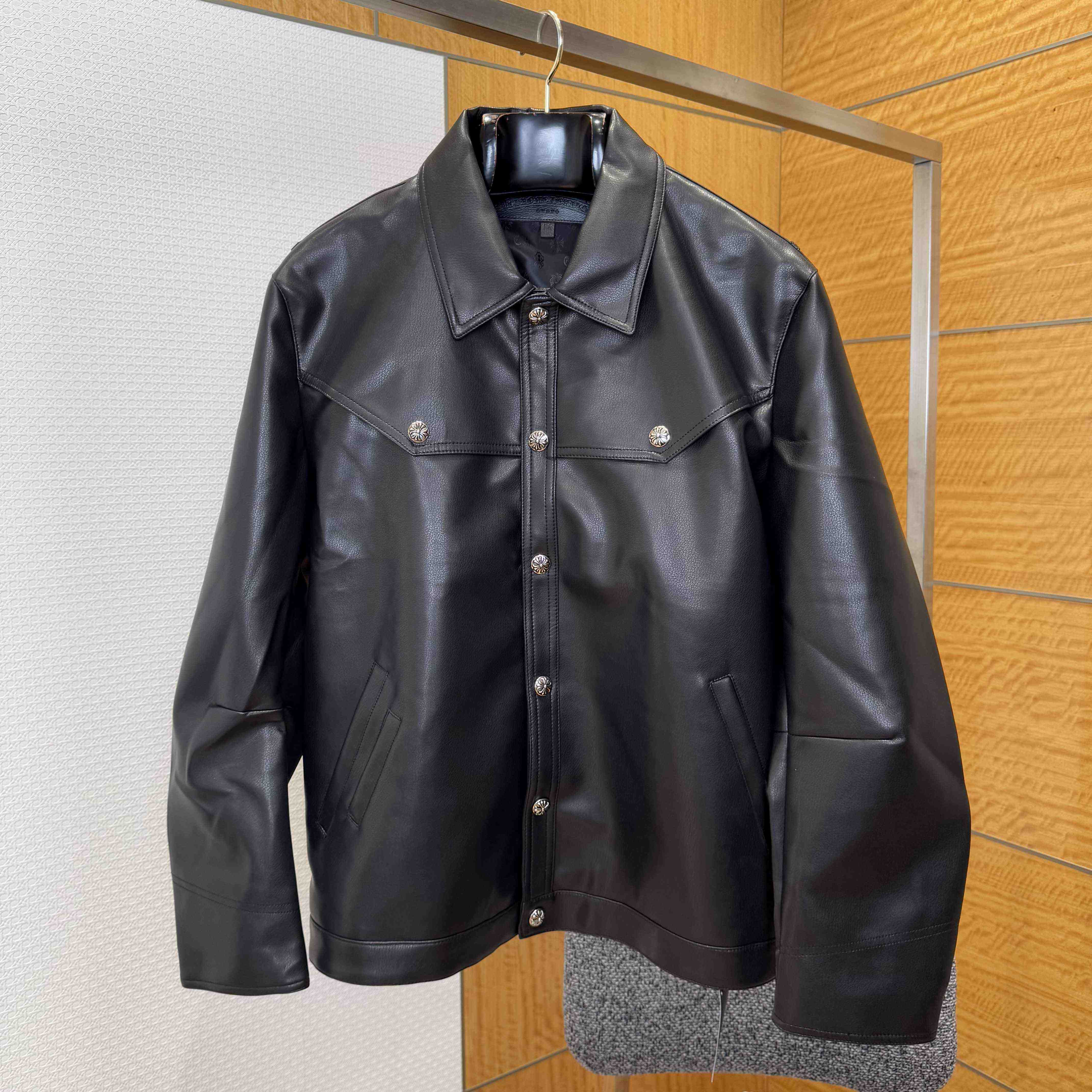 Chrome Hearts Leather Jacket - DesignerGu