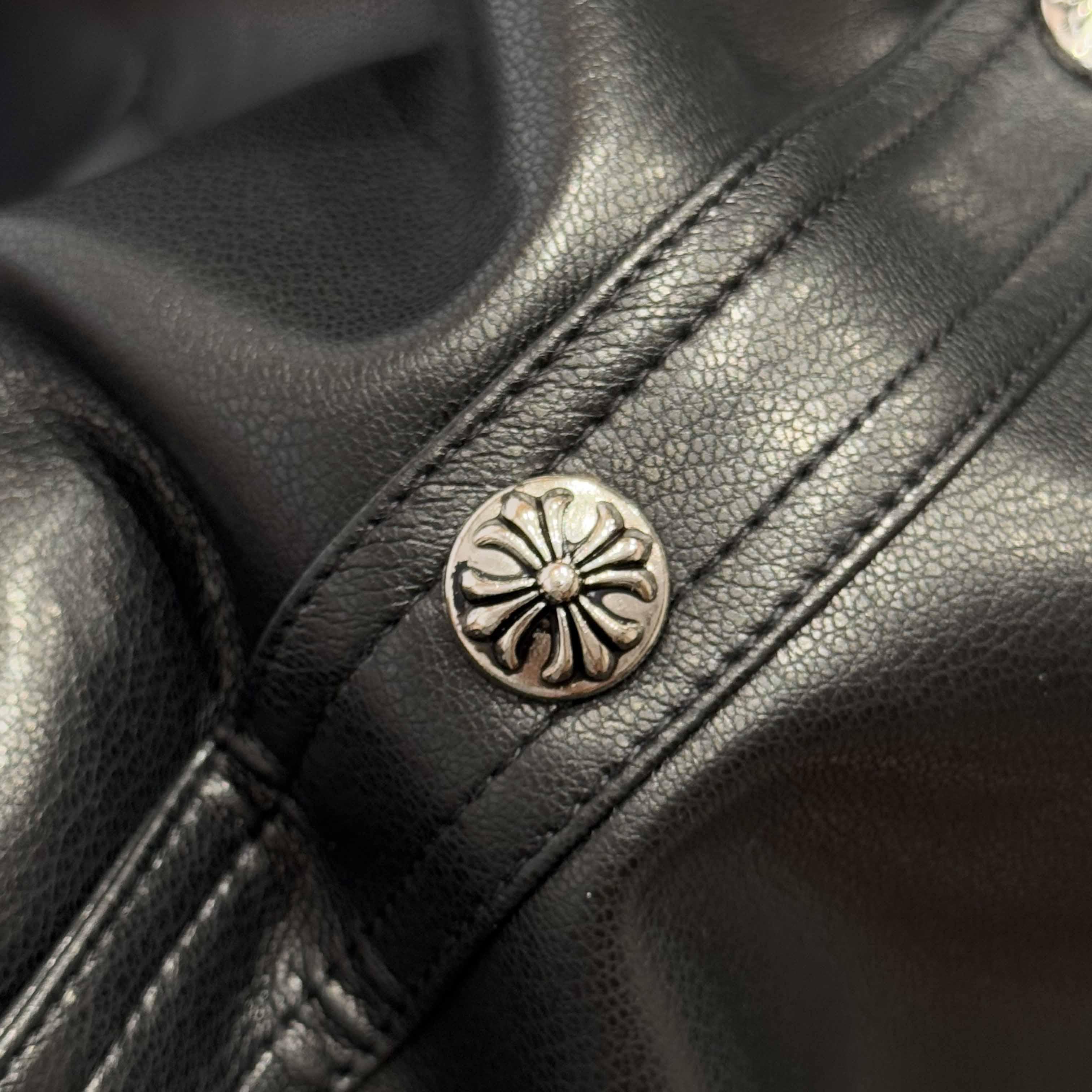 Chrome Hearts Leather Jacket - DesignerGu