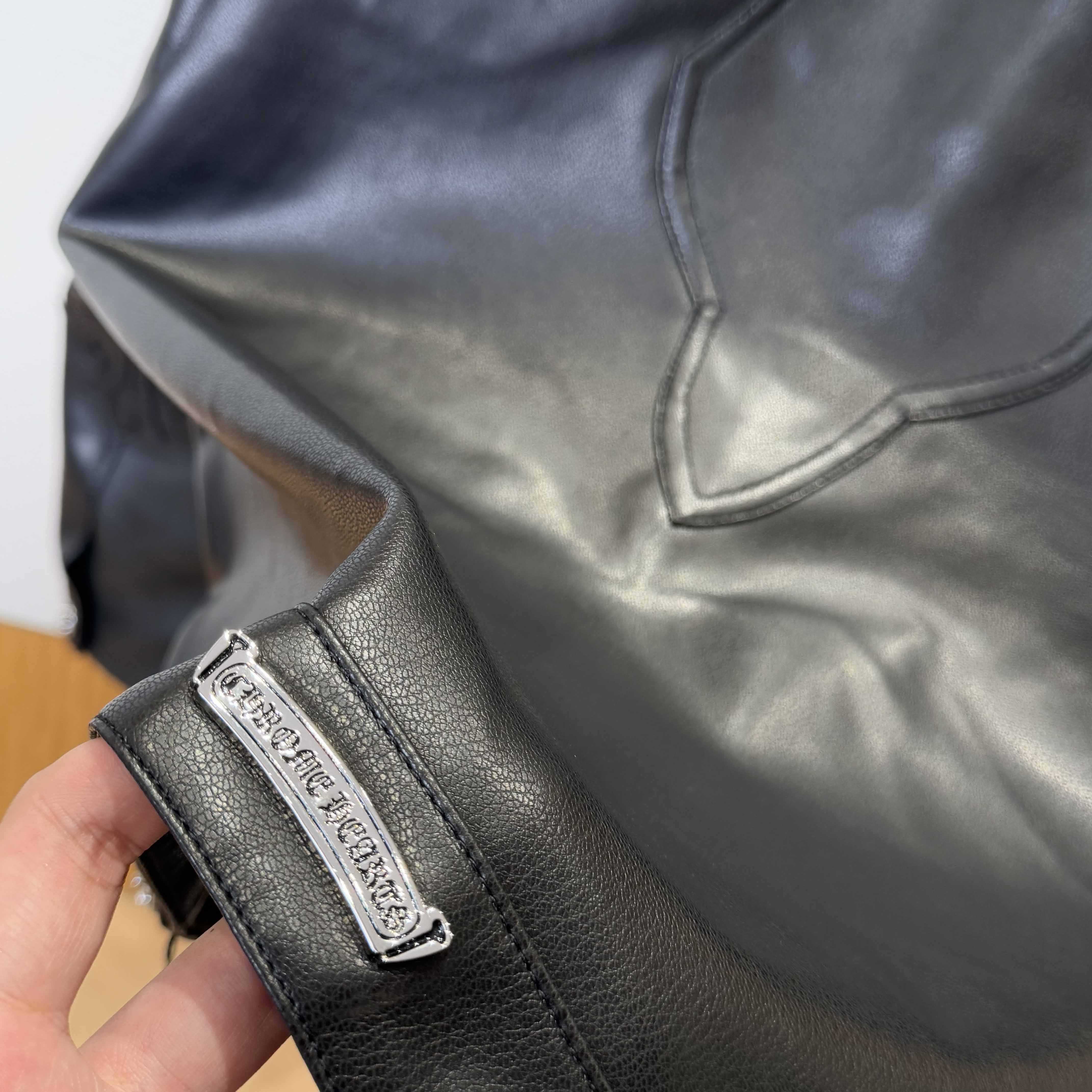 Chrome Hearts Leather Jacket - DesignerGu