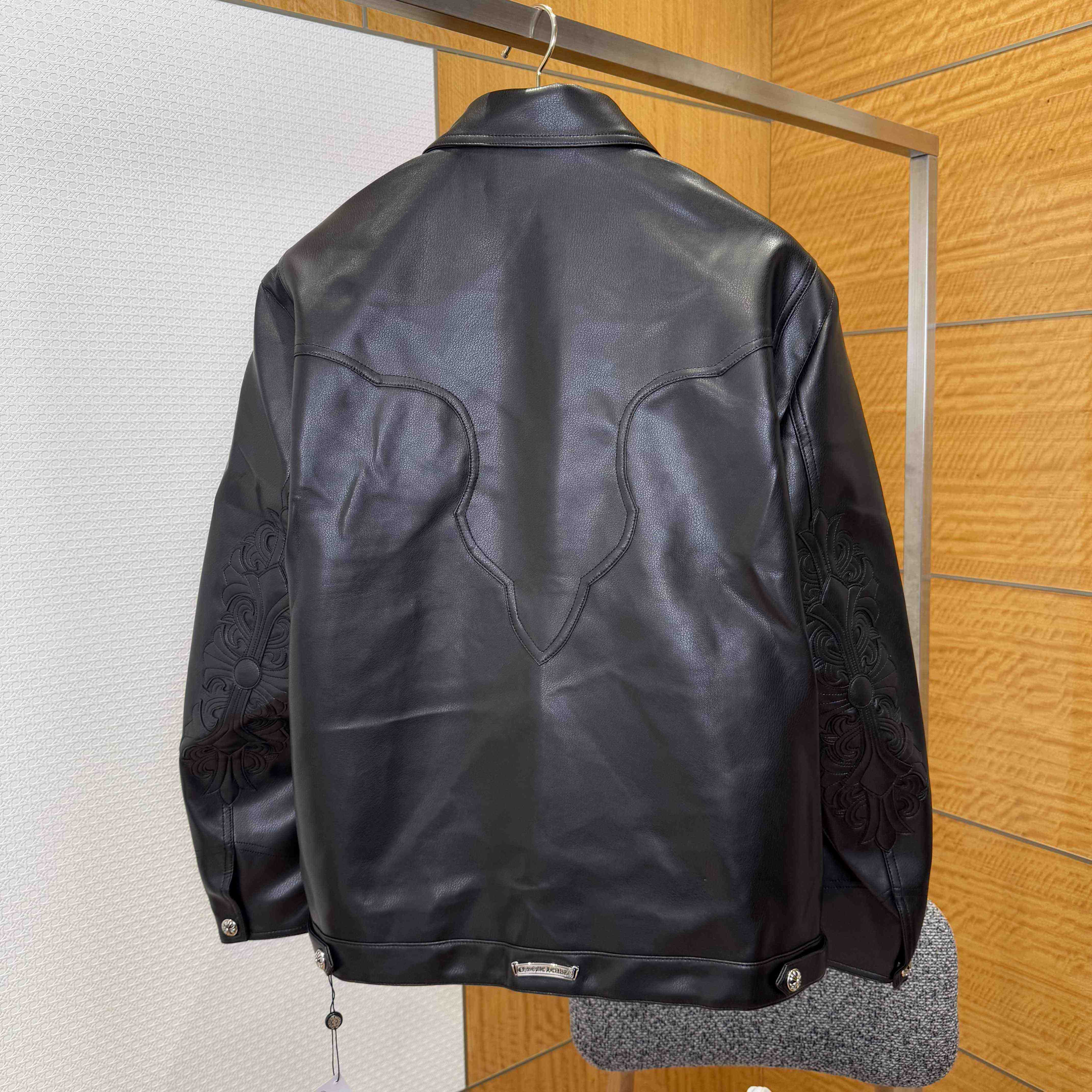 Chrome Hearts Leather Jacket - DesignerGu
