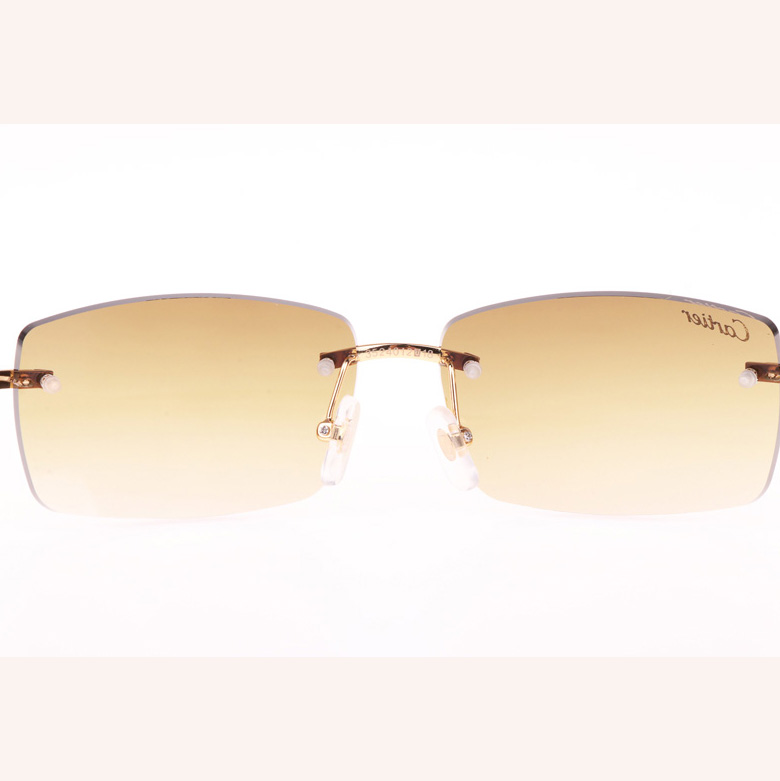 Cartier CT_3524012 Green Wood Sunglasses In Gold Brown - DesignerGu