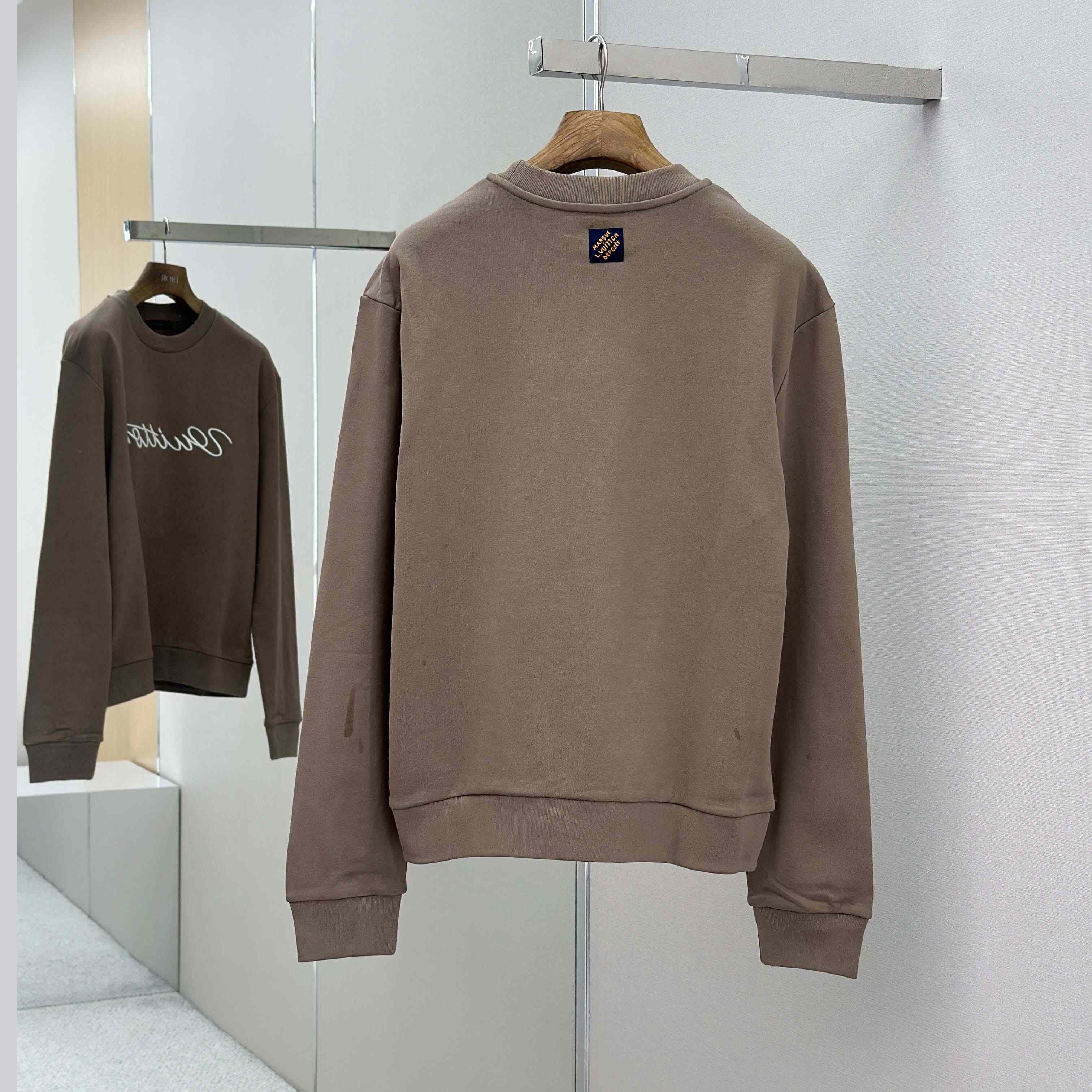 Louis Vuitton Embroidered Cotton Crewneck   1AHEFU - DesignerGu