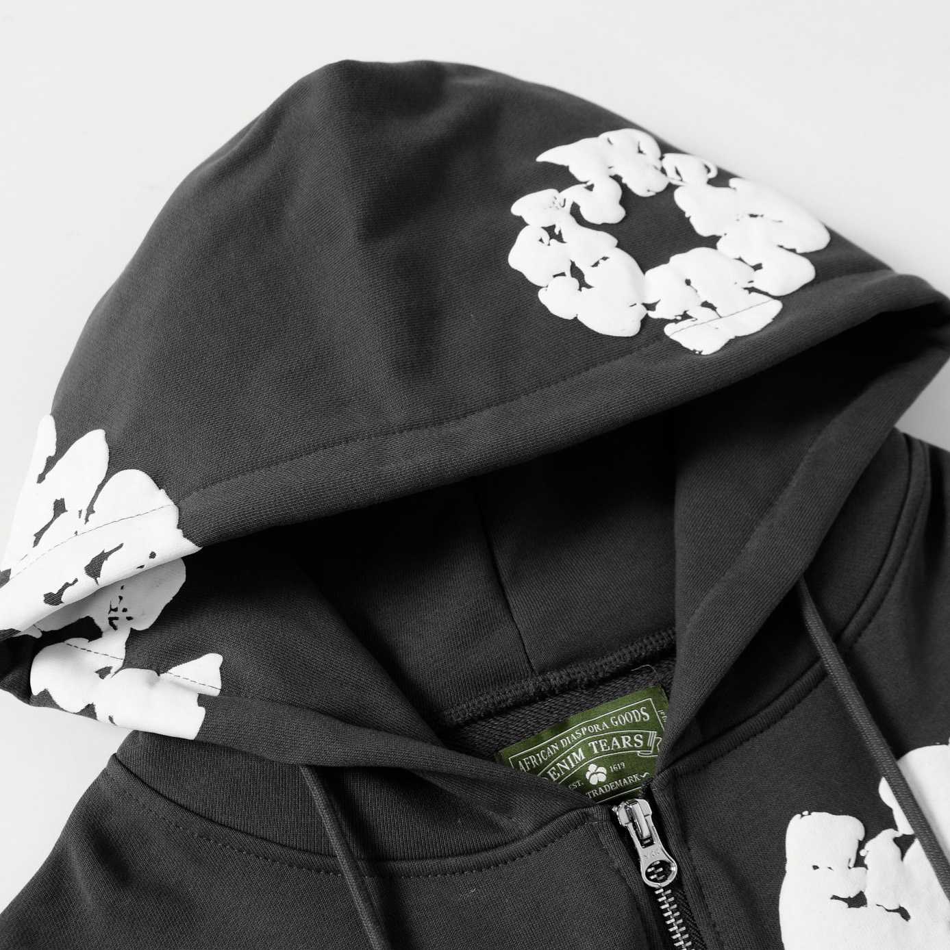 Denim Tears Cotton Wreath Zip Hoodie  - DesignerGu
