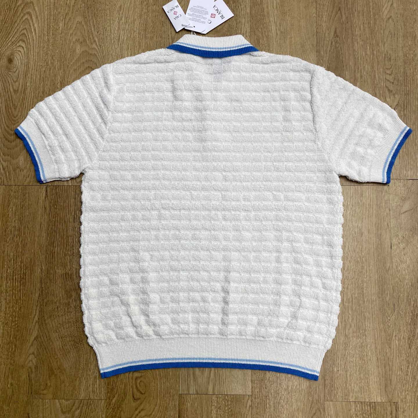 Casablanca Cotton Boucle Polo Shirt   Z6024 - DesignerGu
