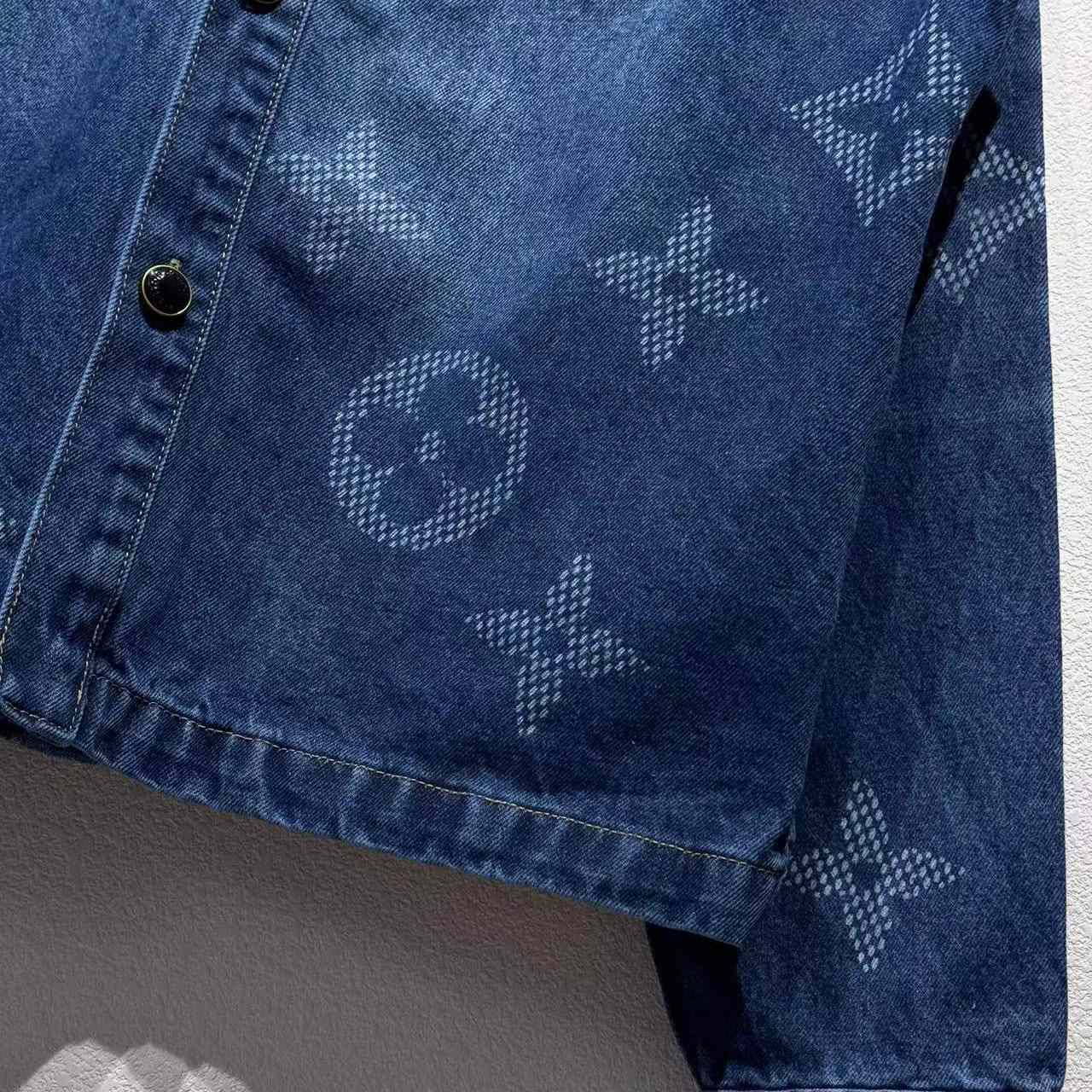 Louis Vuitton Monogram Denim Workwear Overshirt   1AIK79 - DesignerGu