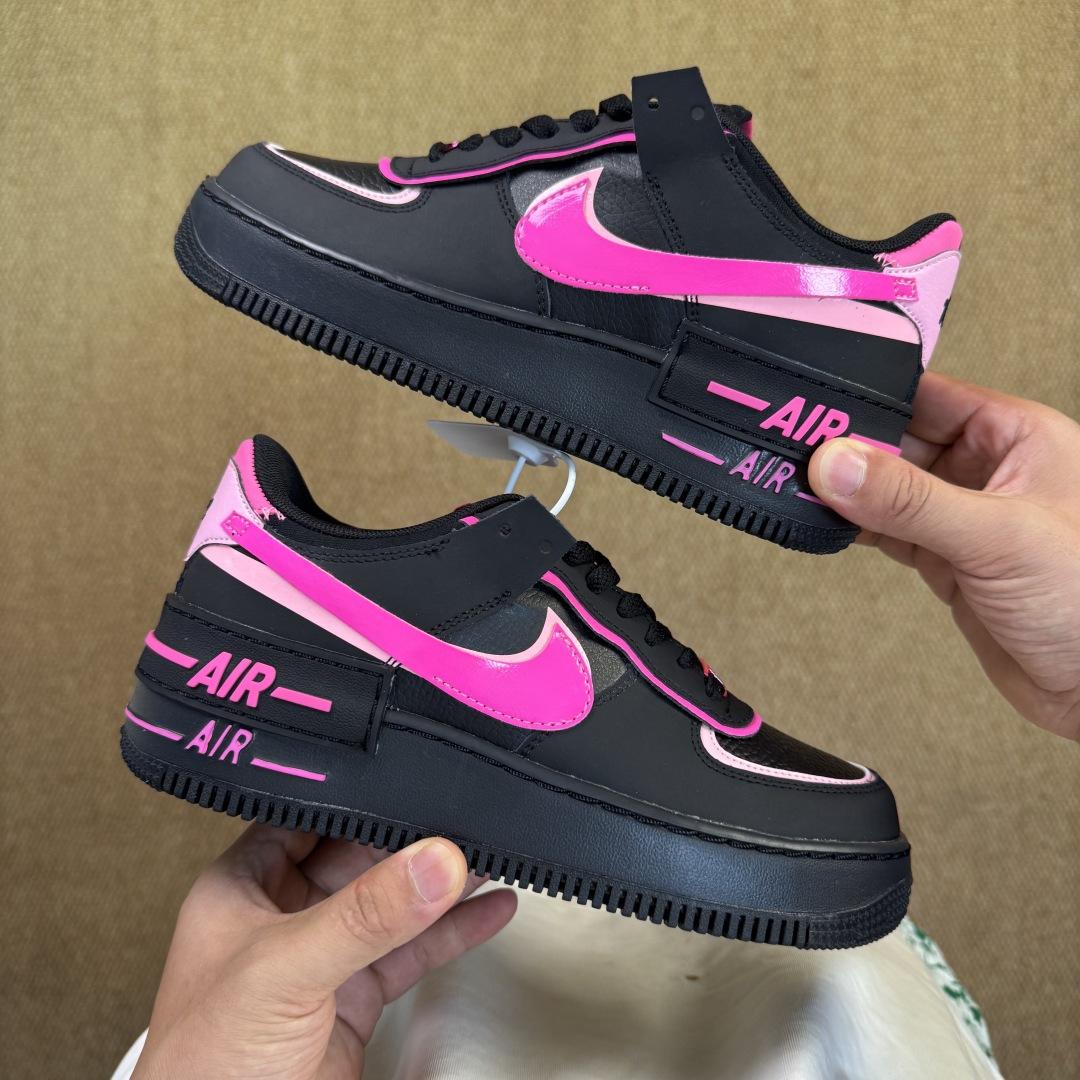 Nike Air Force 1 Shadow “Black Pink Swoosh” CI0919-006 Nike Air Force 1 Shadow “Black Pink Swoosh” CI0919-006 - DesignerGu