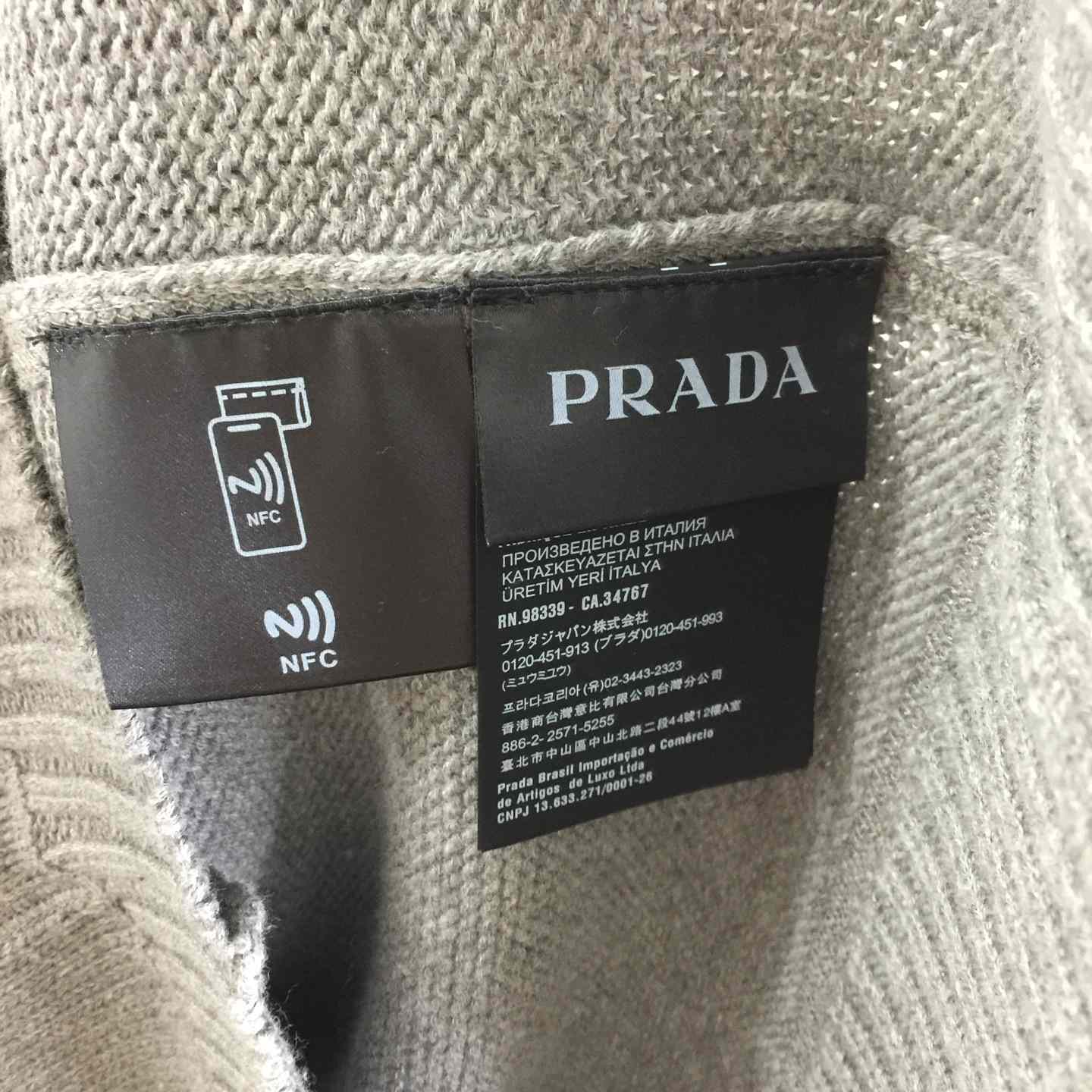 Prada Wool and cashmere crew-neck sweater - DesignerGu