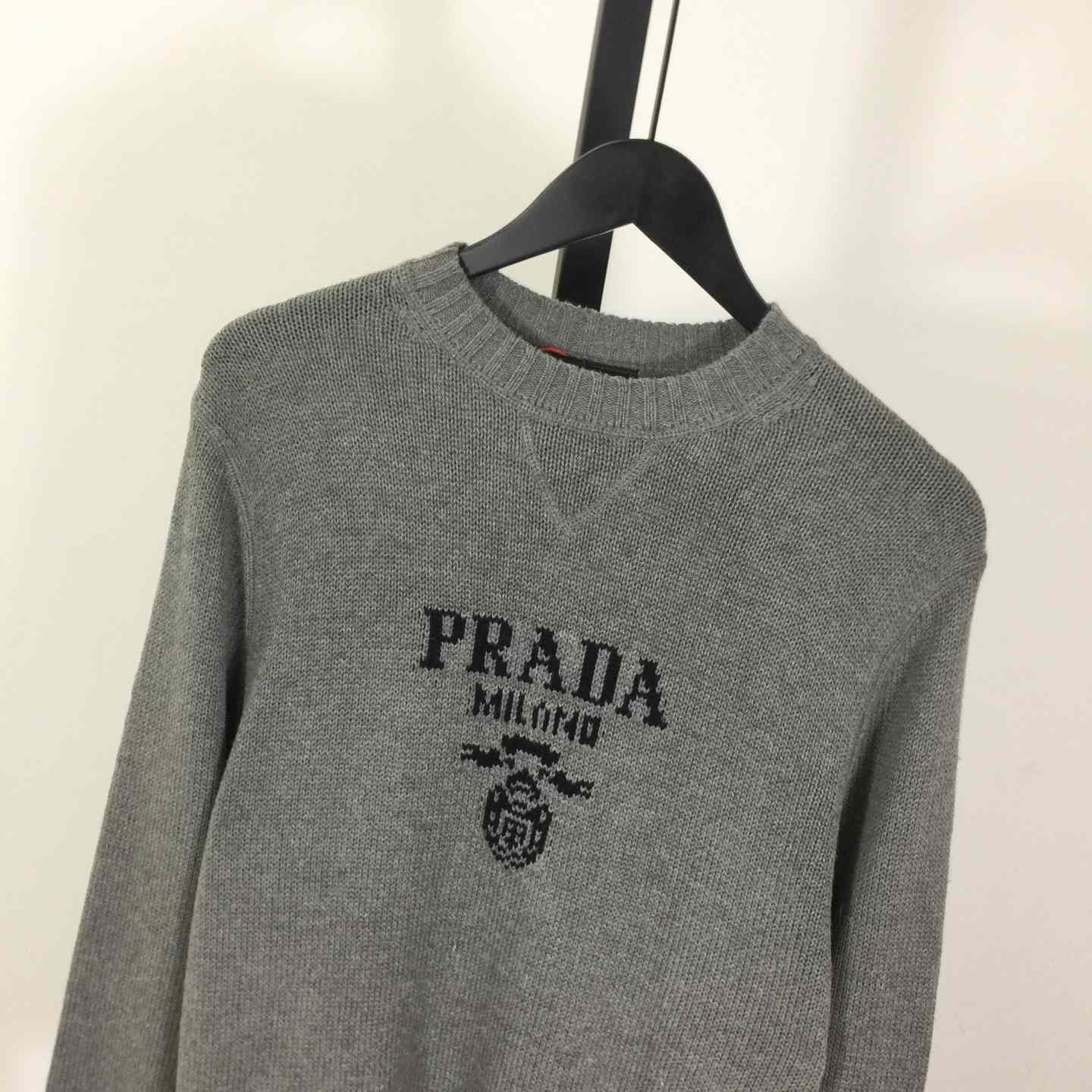 Prada Wool and cashmere crew-neck sweater - DesignerGu