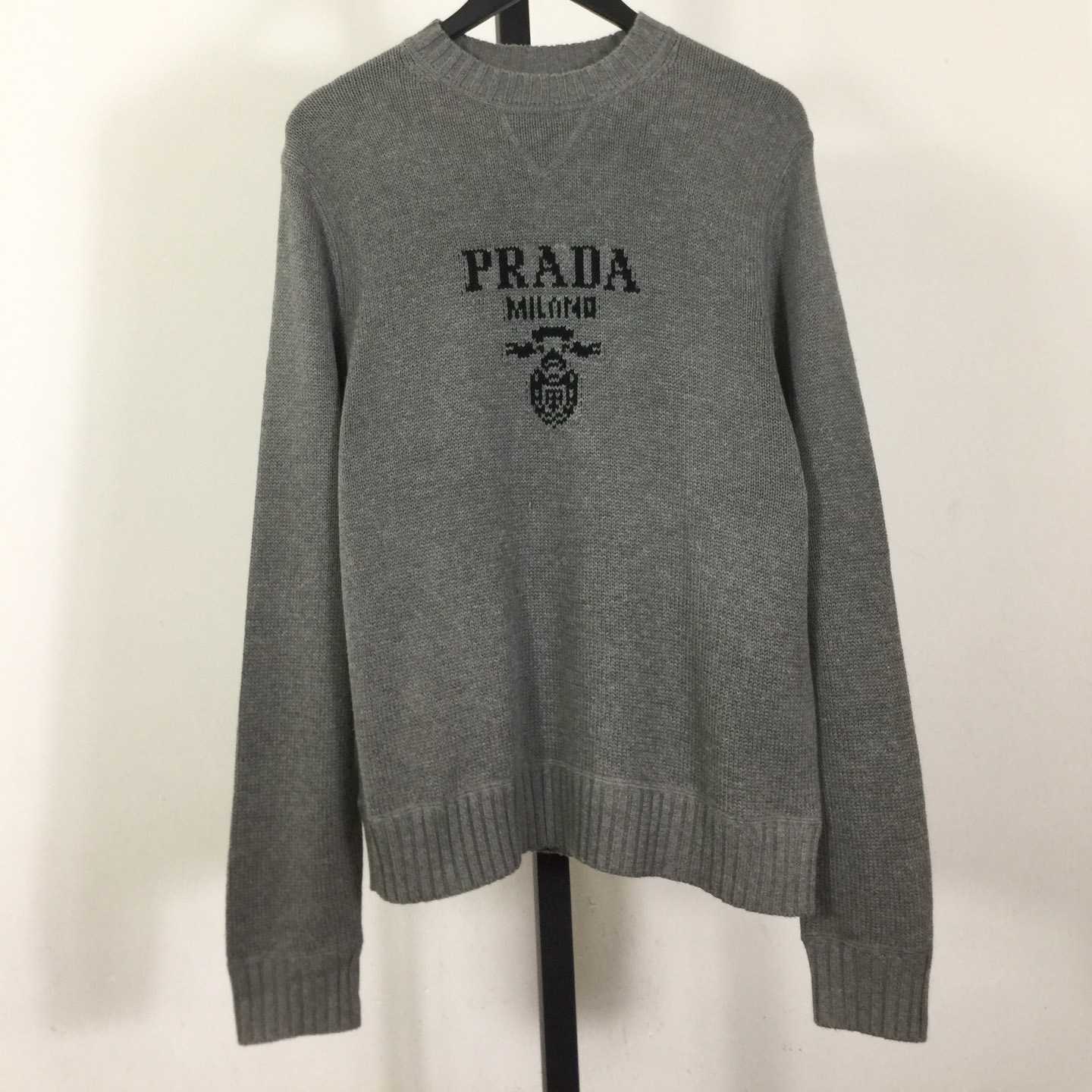 Prada Wool and cashmere crew-neck sweater Prada Wool and cashmere crew-neck sweater - DesignerGu