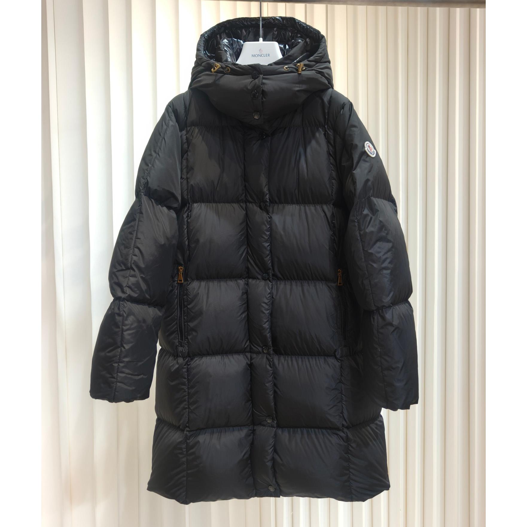 Moncler Litte Square-Quilted Hooded Long Down Jacket Moncler Litte Square-Quilted Hooded Long Down Jacket - DesignerGu