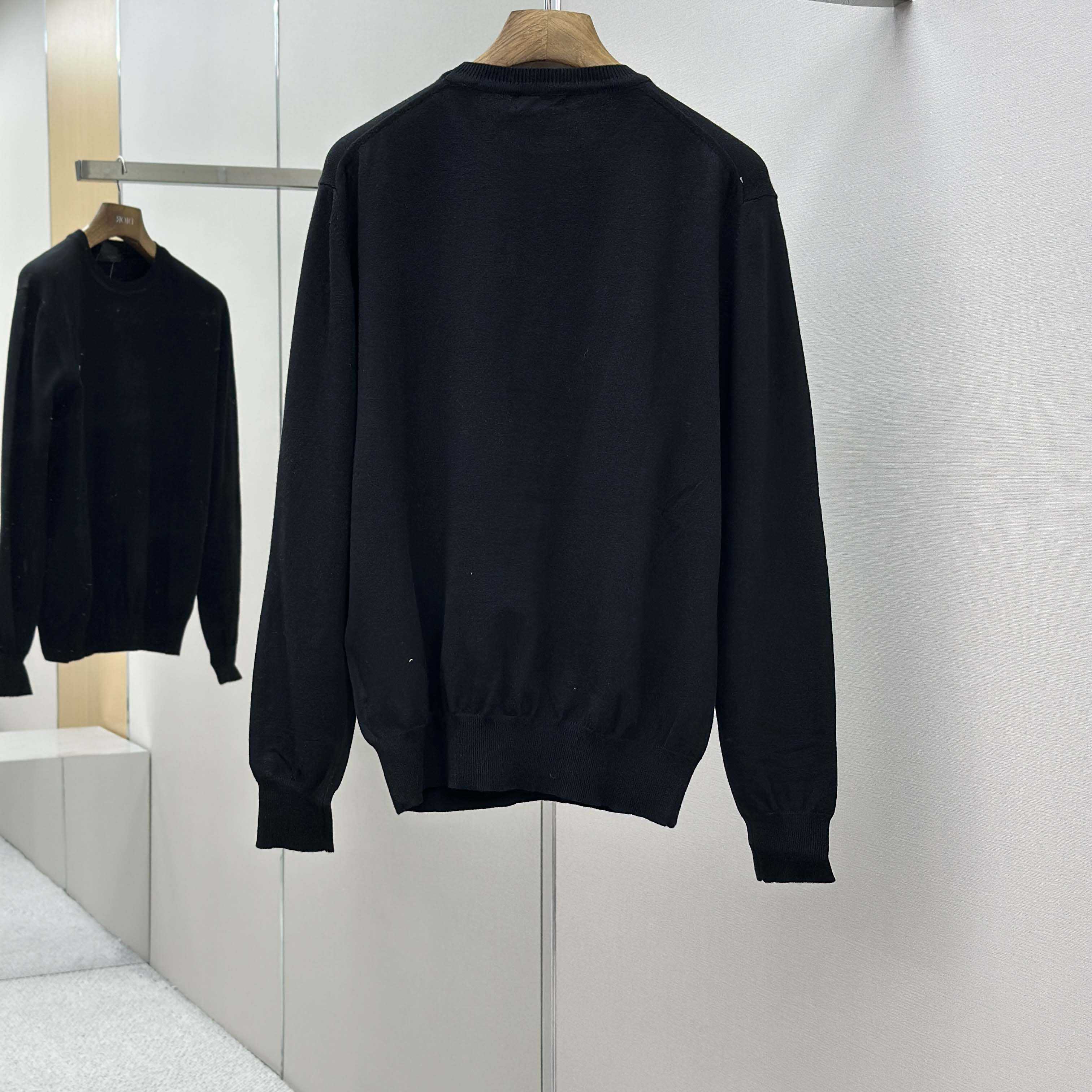 Prada Embroidered Long-sleeves Wool Sweater - DesignerGu